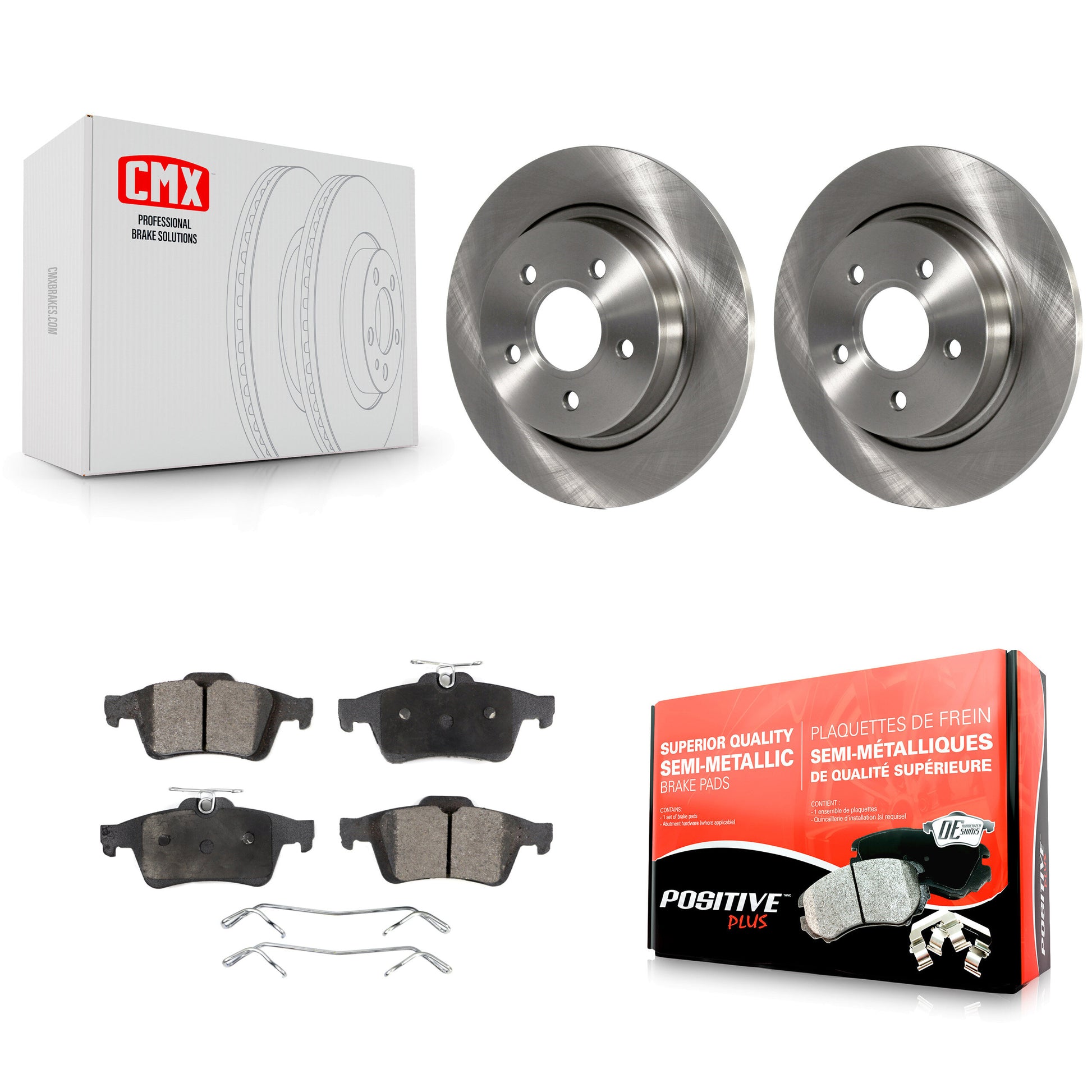 Transit Auto K8F-101850 Disc Brake Kit for 2004-2013 Volvo C30, Volvo C70, Volvo S40 & more - Rear product image