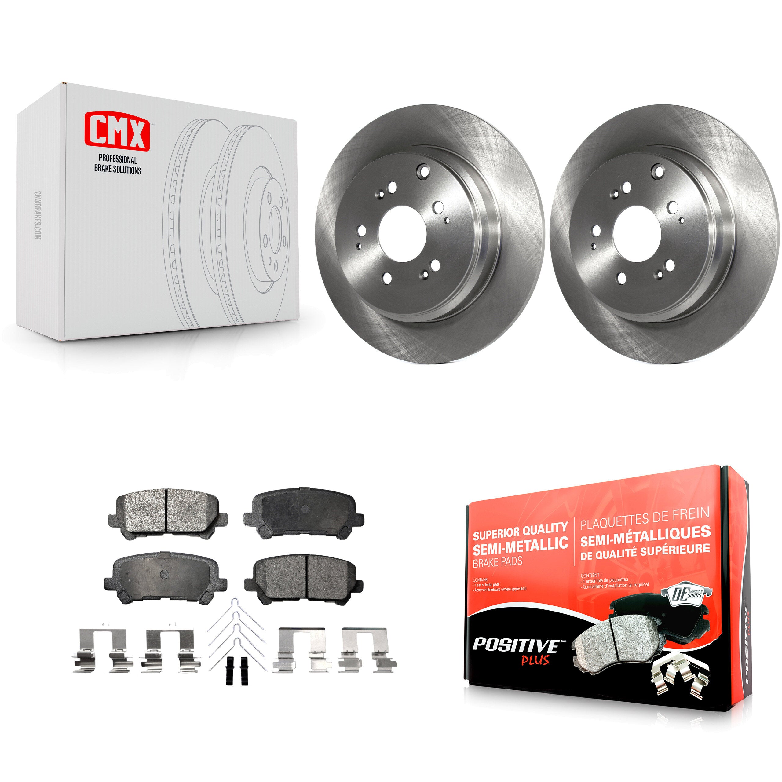 Transit Auto K8F-101851 Disc Brake Kit for 2007-2017 Honda Odyssey, Acura ZDX, Honda Pilot & more - Rear product image
