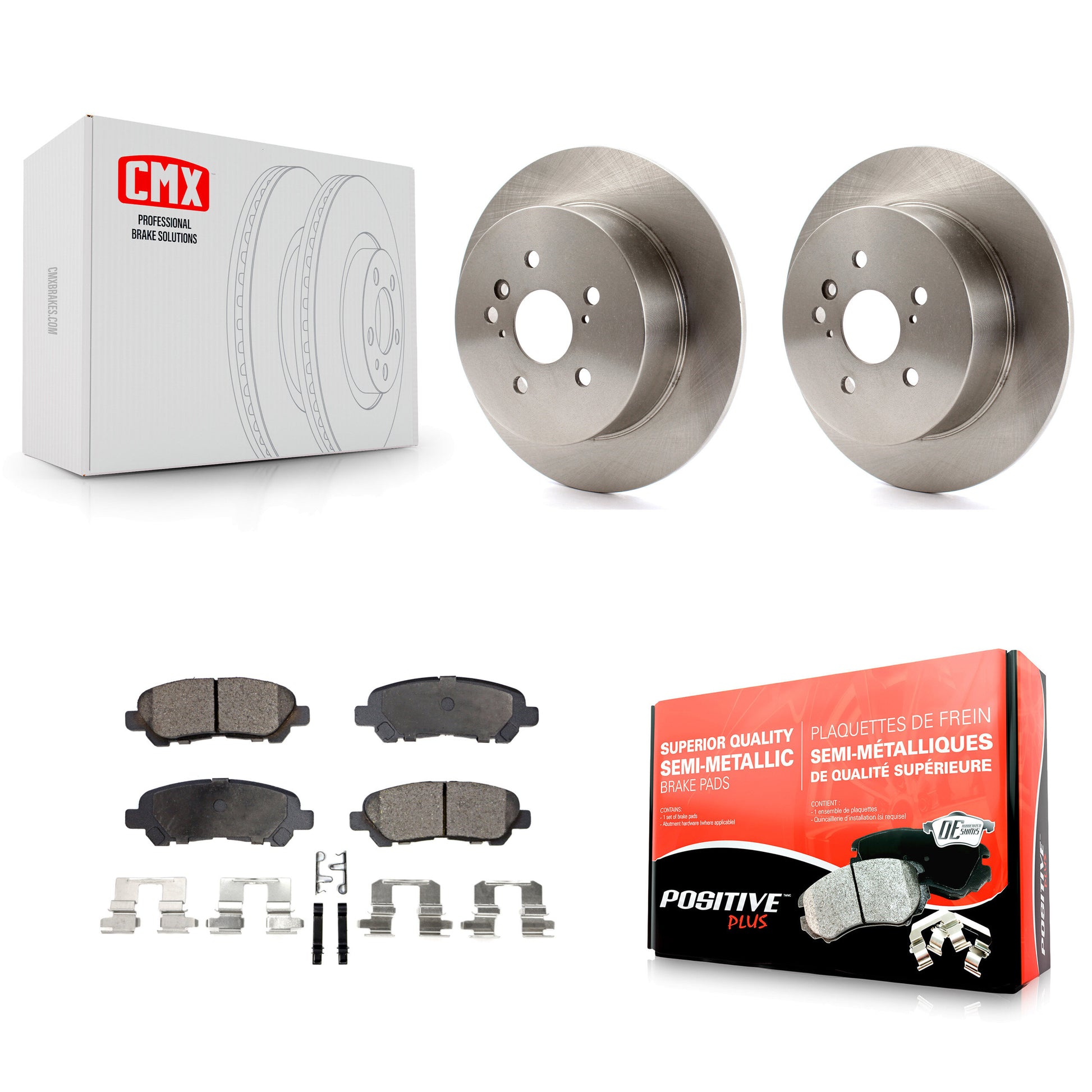 Transit Auto K8F-101871 Disc Brake Kit for 2008-2013 Toyota Highlander - Rear product image