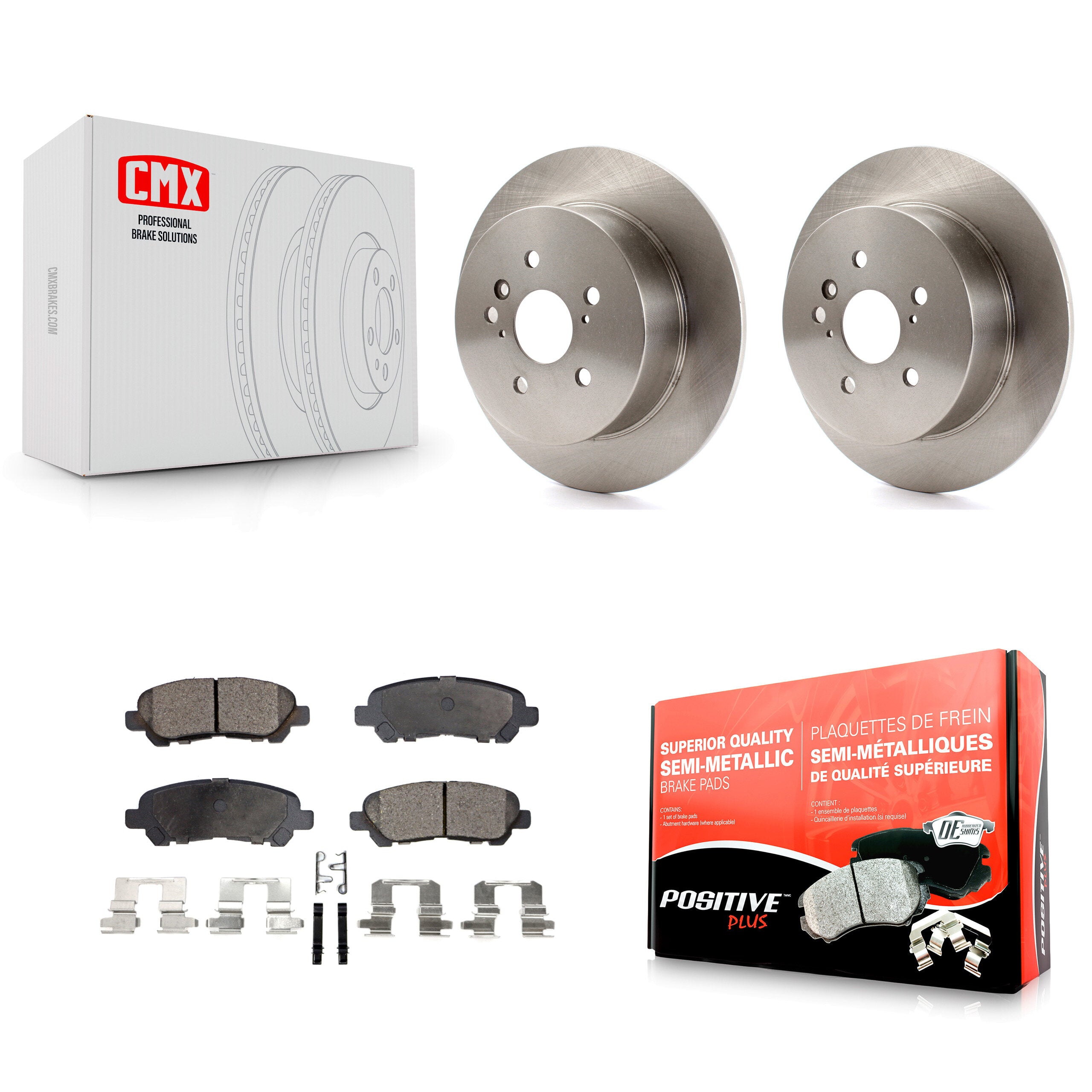 Transit Auto K8F-101871 Disc Brake Kit for 2008-2013 Toyota Highlander - Rear product image