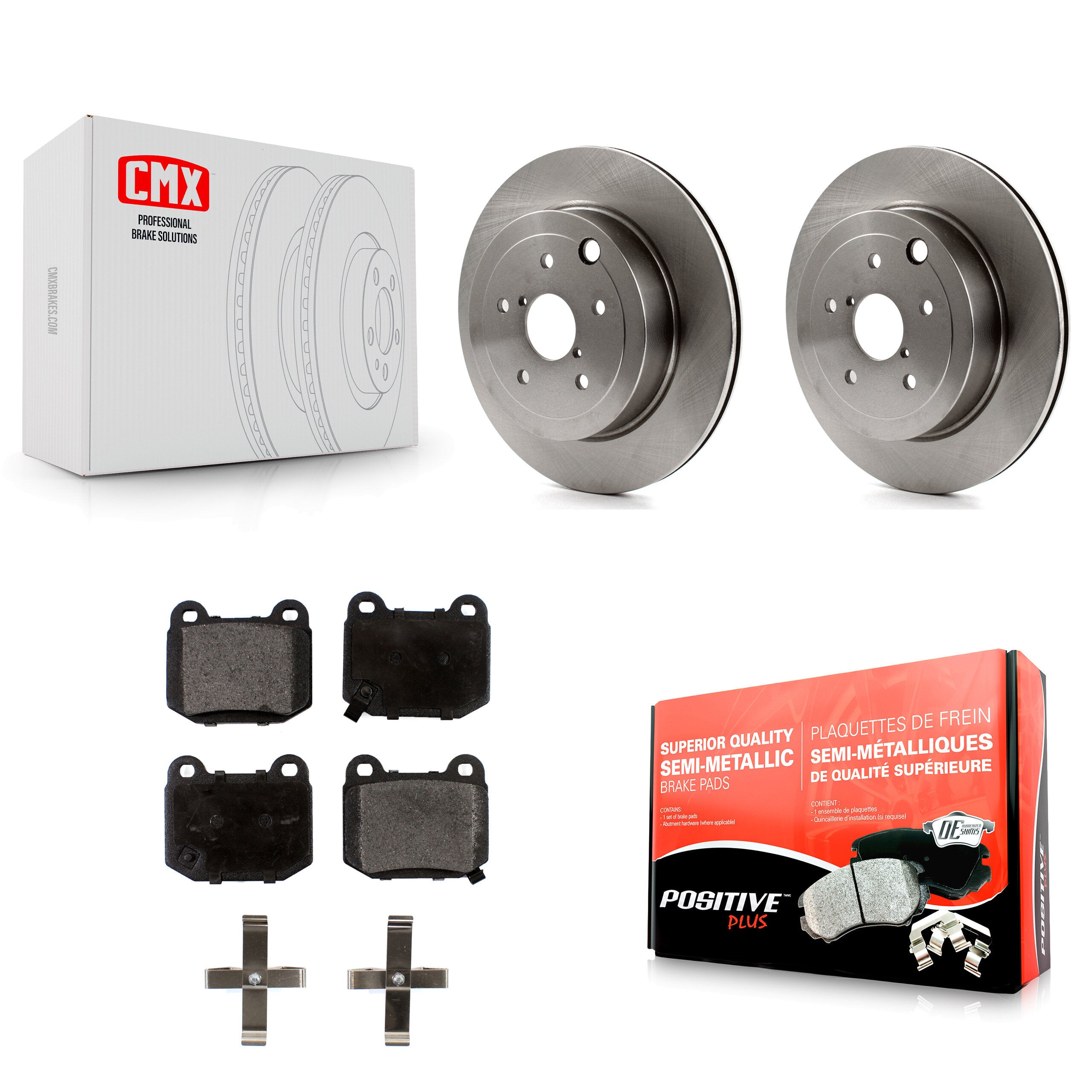 Transit Auto K8F-101881 Disc Brake Kit for 2008-2017 Subaru WRX STI, Subaru Impreza - Rear product image
