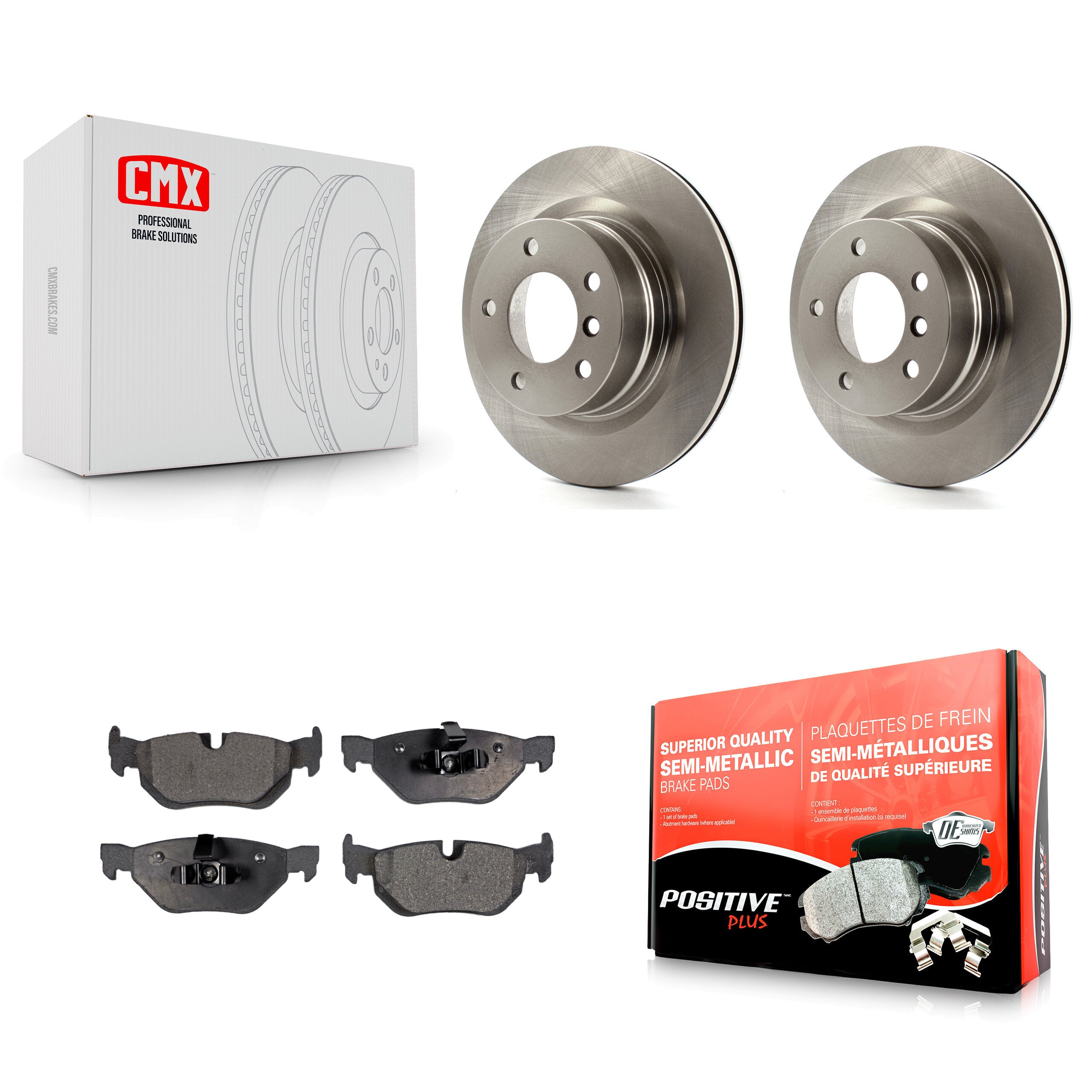 Transit Auto K8F-101884 Disc Brake Kit for 2008-2013 BMW 128i - Rear product image
