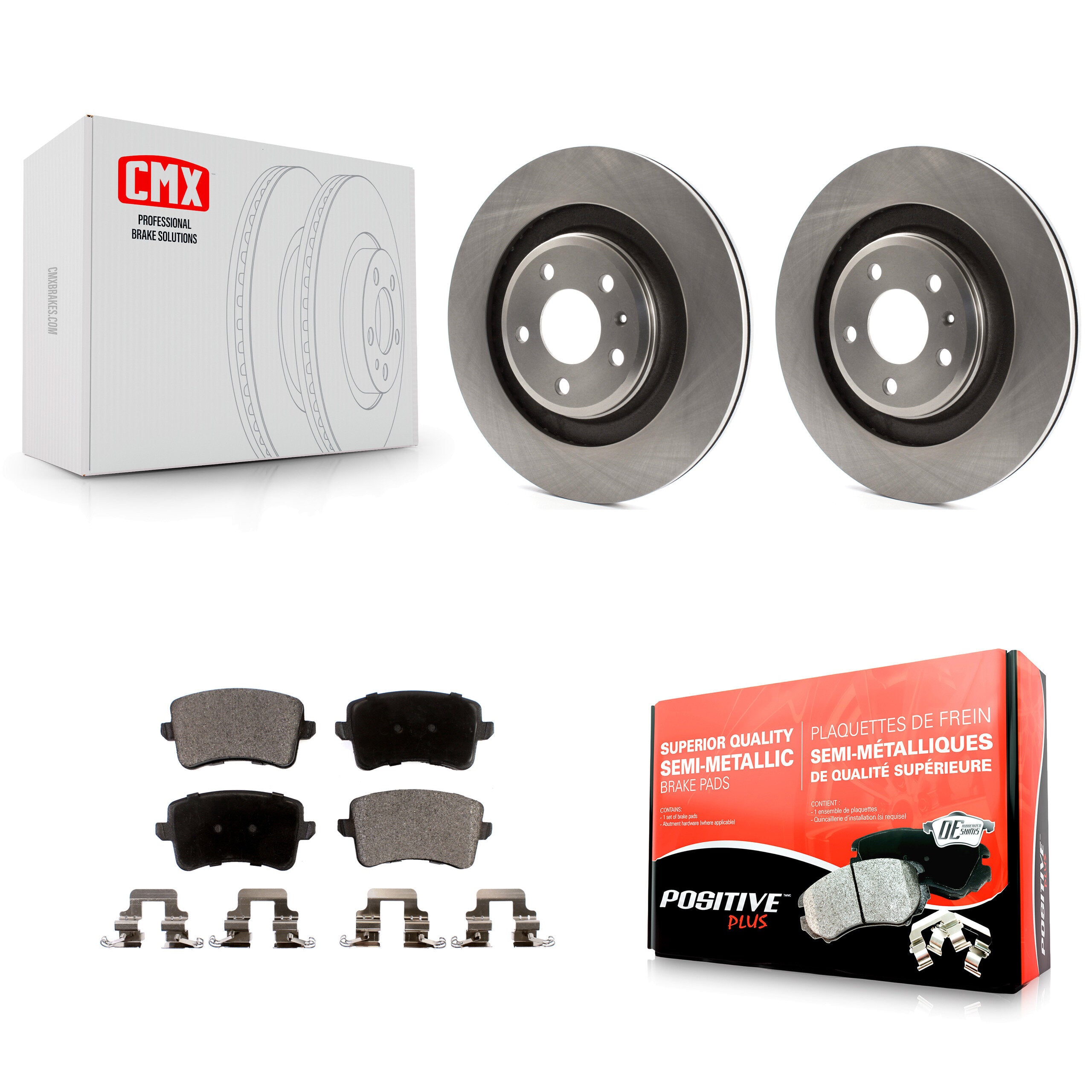 Transit Auto K8F-101887 Disc Brake Kit for 2008-2011 Audi A4 Quattro, Audi S5, Audi S4 - Rear product image