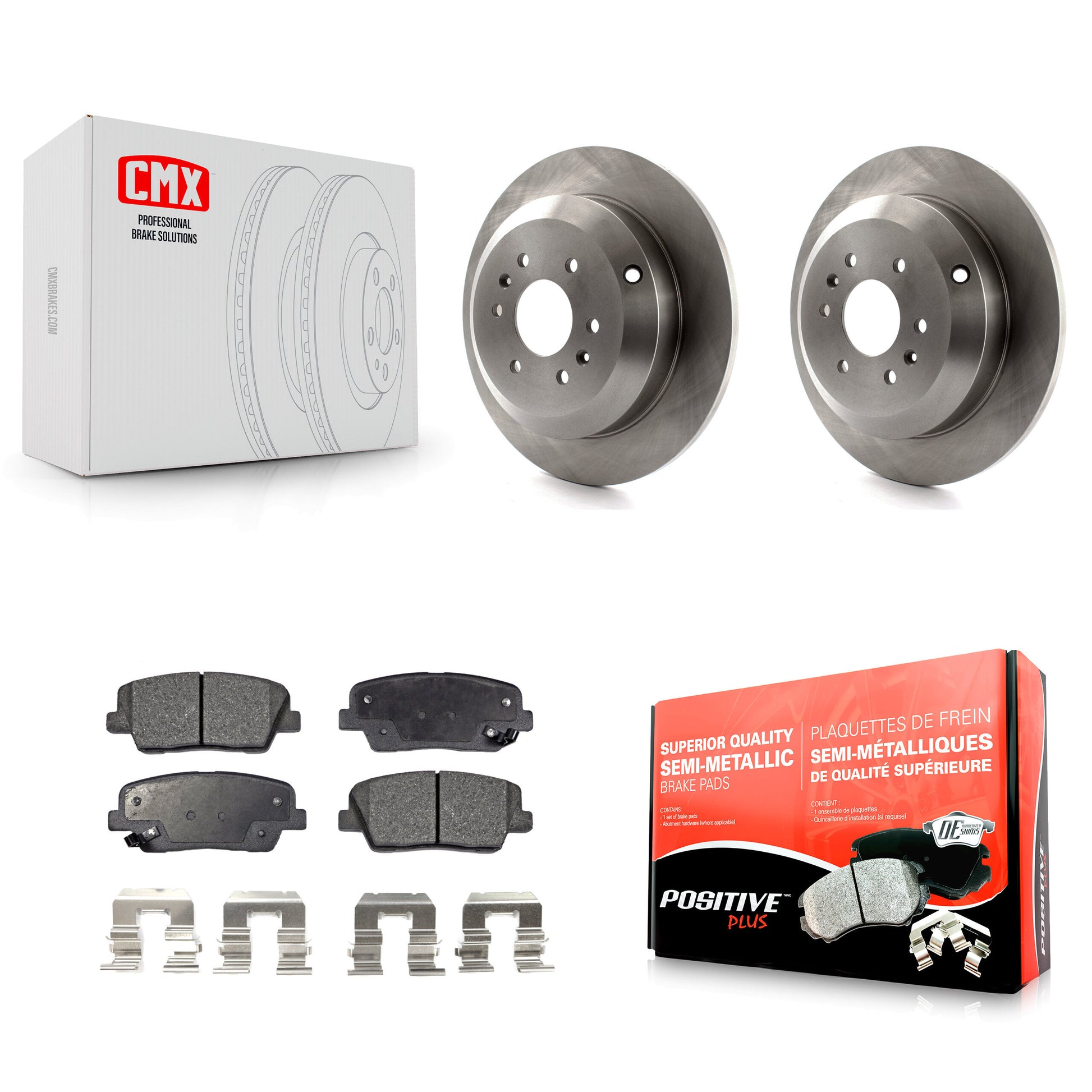 Transit Auto K8F-101893 Disc Brake Kit for 2009-2011 Kia Borrego - Rear product image