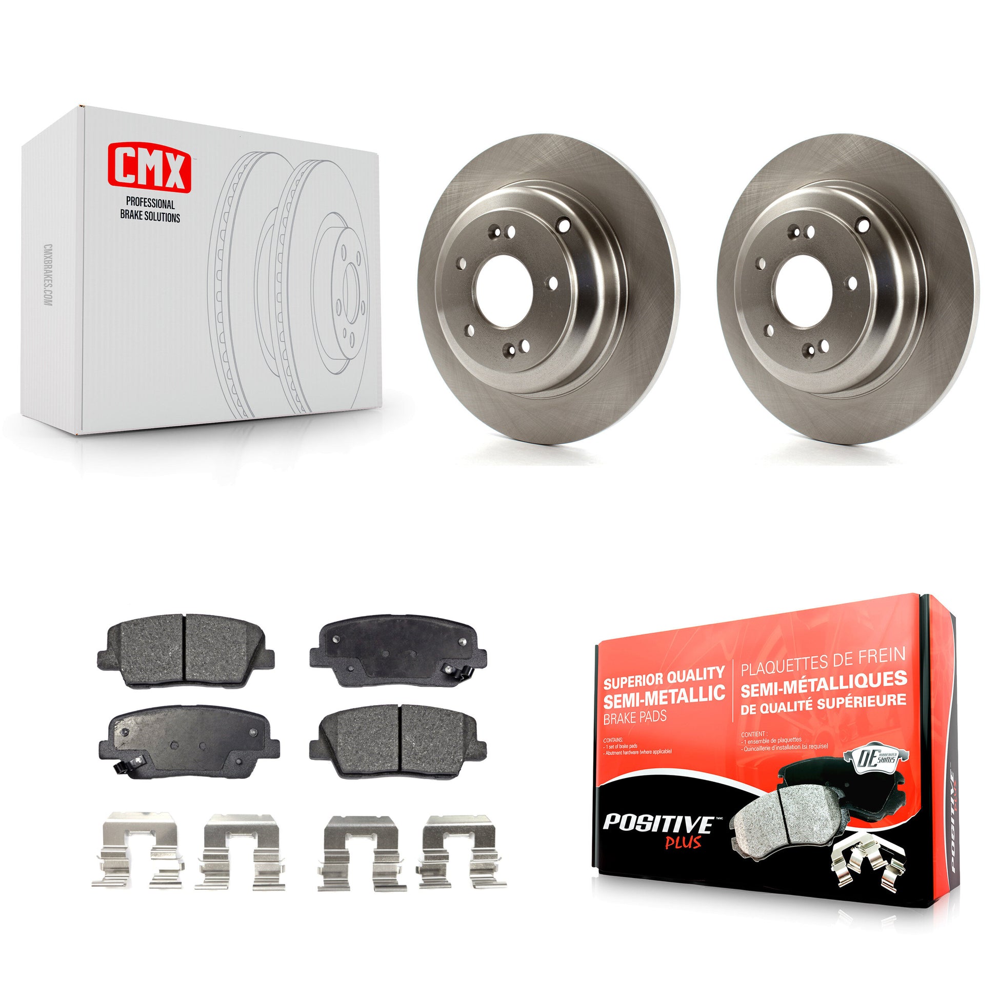 Transit Auto K8F-101900 Disc Brake Kit for 2010-2016 Hyundai Genesis Coupe - Rear product image