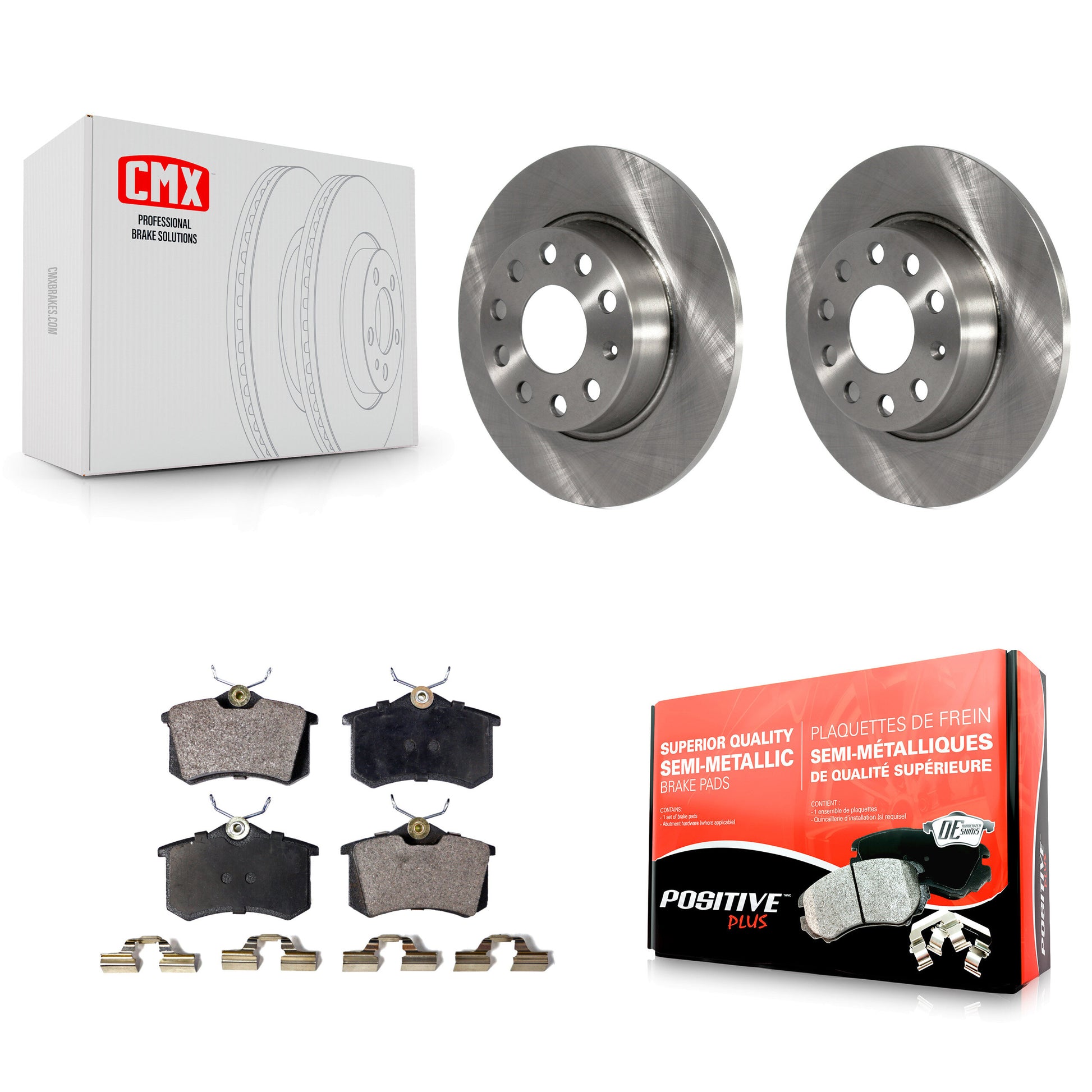 Transit Auto K8F-101907 Disc Brake Kit for 2010-2013 Audi A3 - Rear product image
