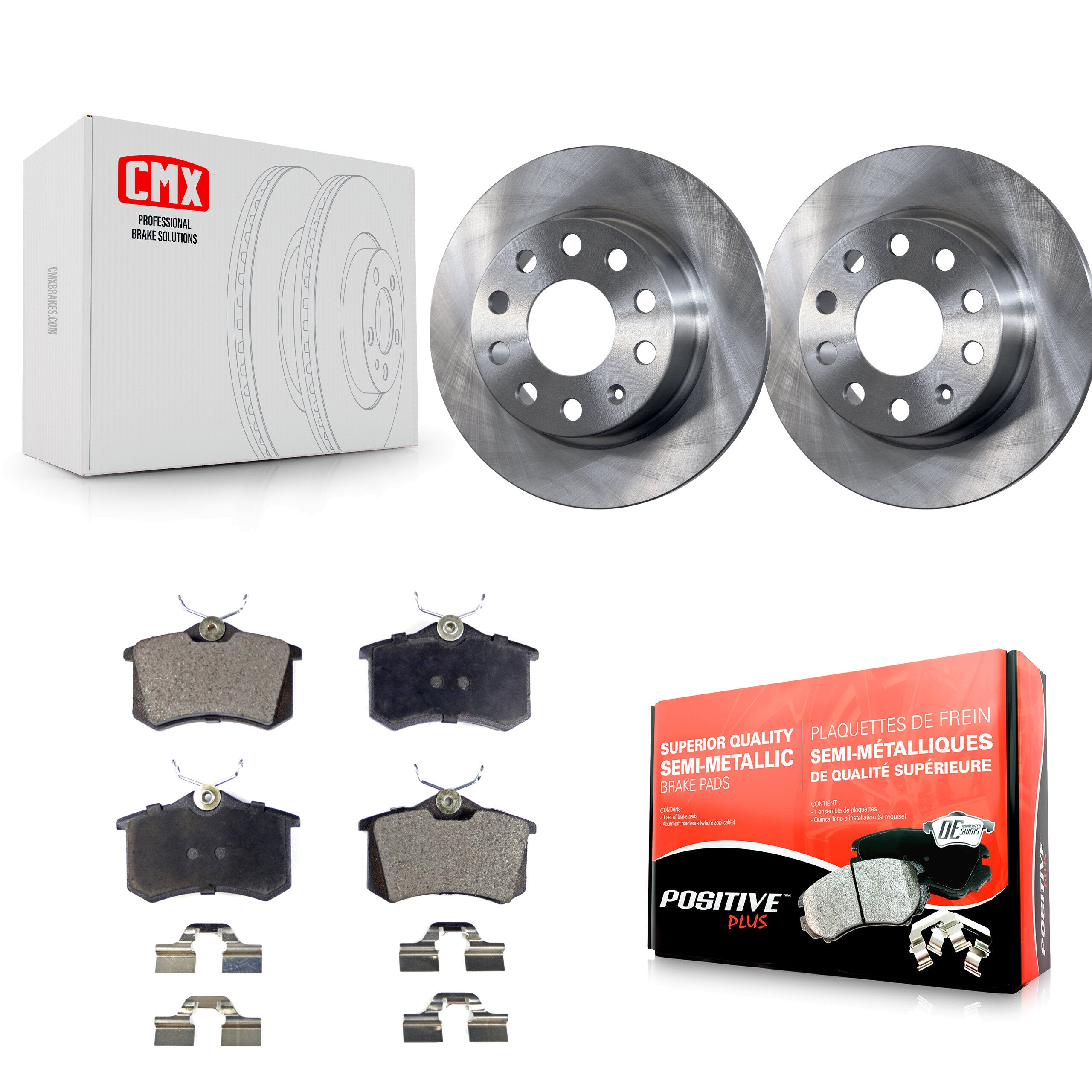 Transit Auto K8F-101912 Disc Brake Kit for 2017-2019 Volkswagen Golf Alltrack - Rear product image