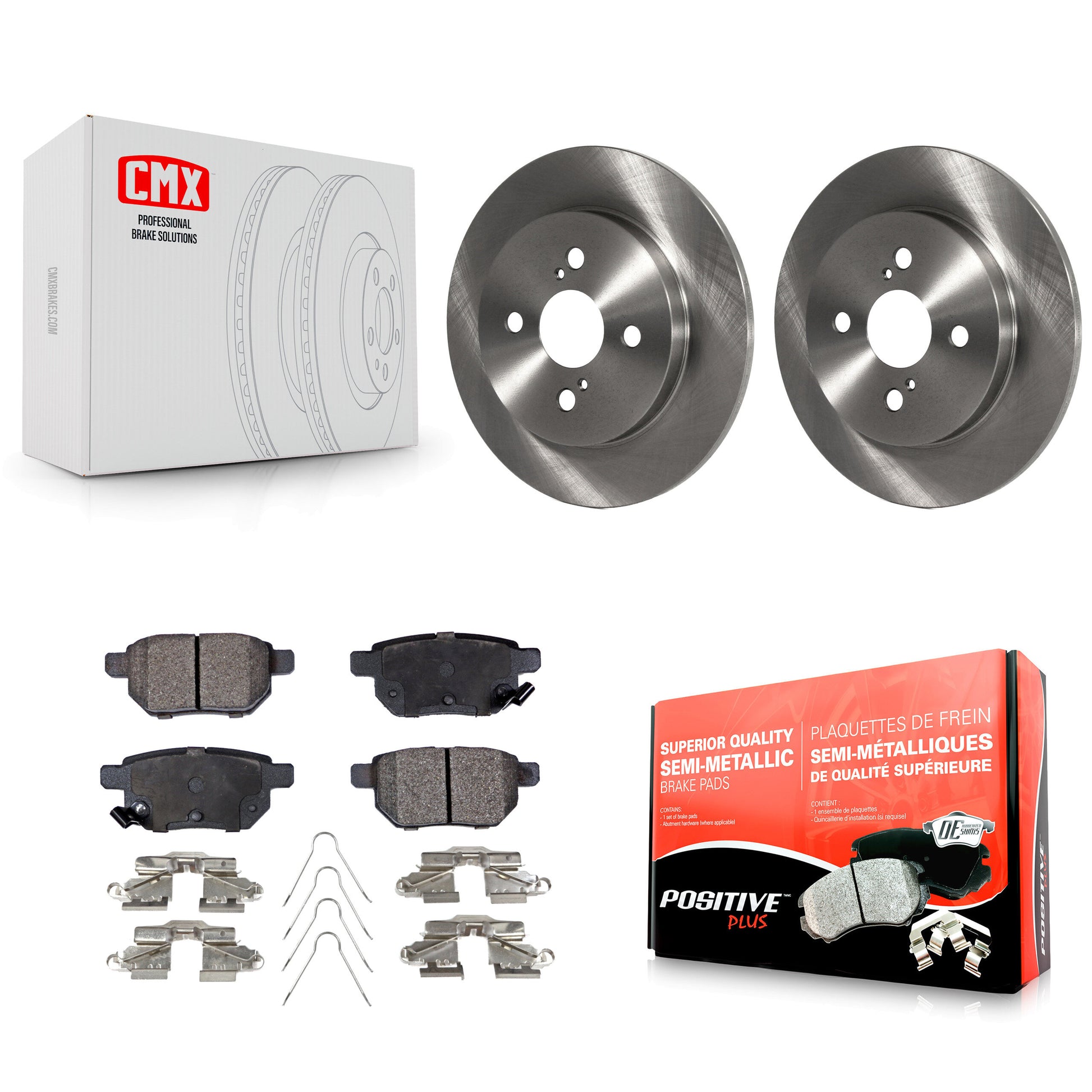 Transit Auto K8F-101939 Disc Brake Kit for 2012-2018 Toyota Yaris - Rear product image
