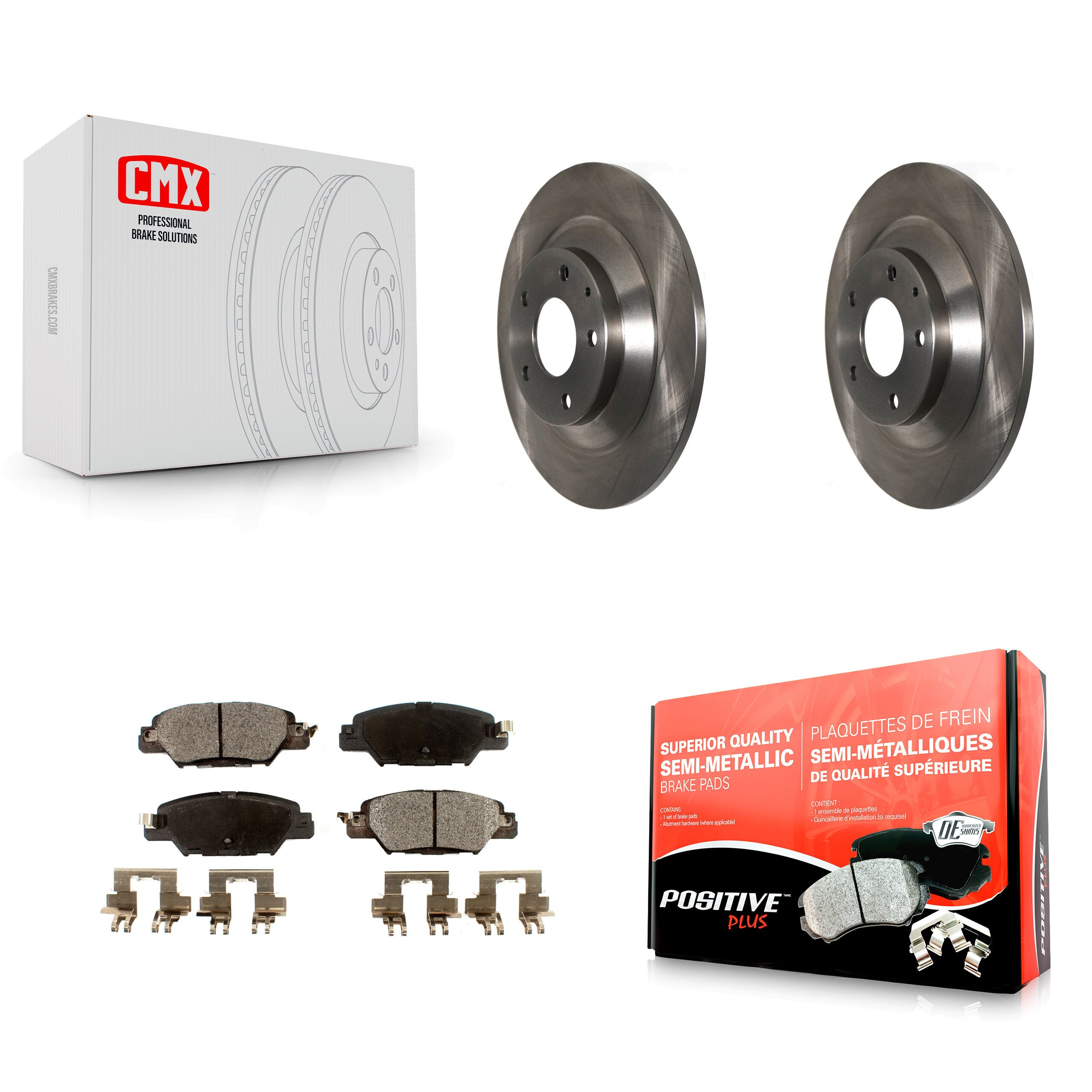 Transit Auto K8F-101942 Disc Brake Kit for 2016-2024 Mazda CX-5 - Rear product image