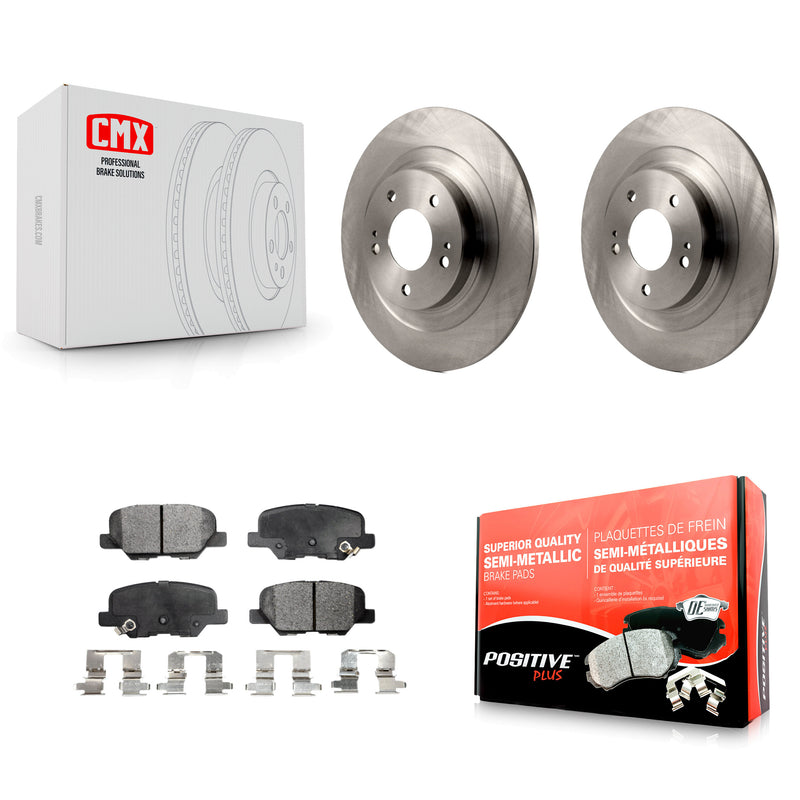 Transit Auto K8F-101947 Disc Brake Kit for 2013-2024 Mitsubishi Outlander PHEV, Mitsubishi Outlander, Mitsubishi Outlander Sport & more - Rear product image
