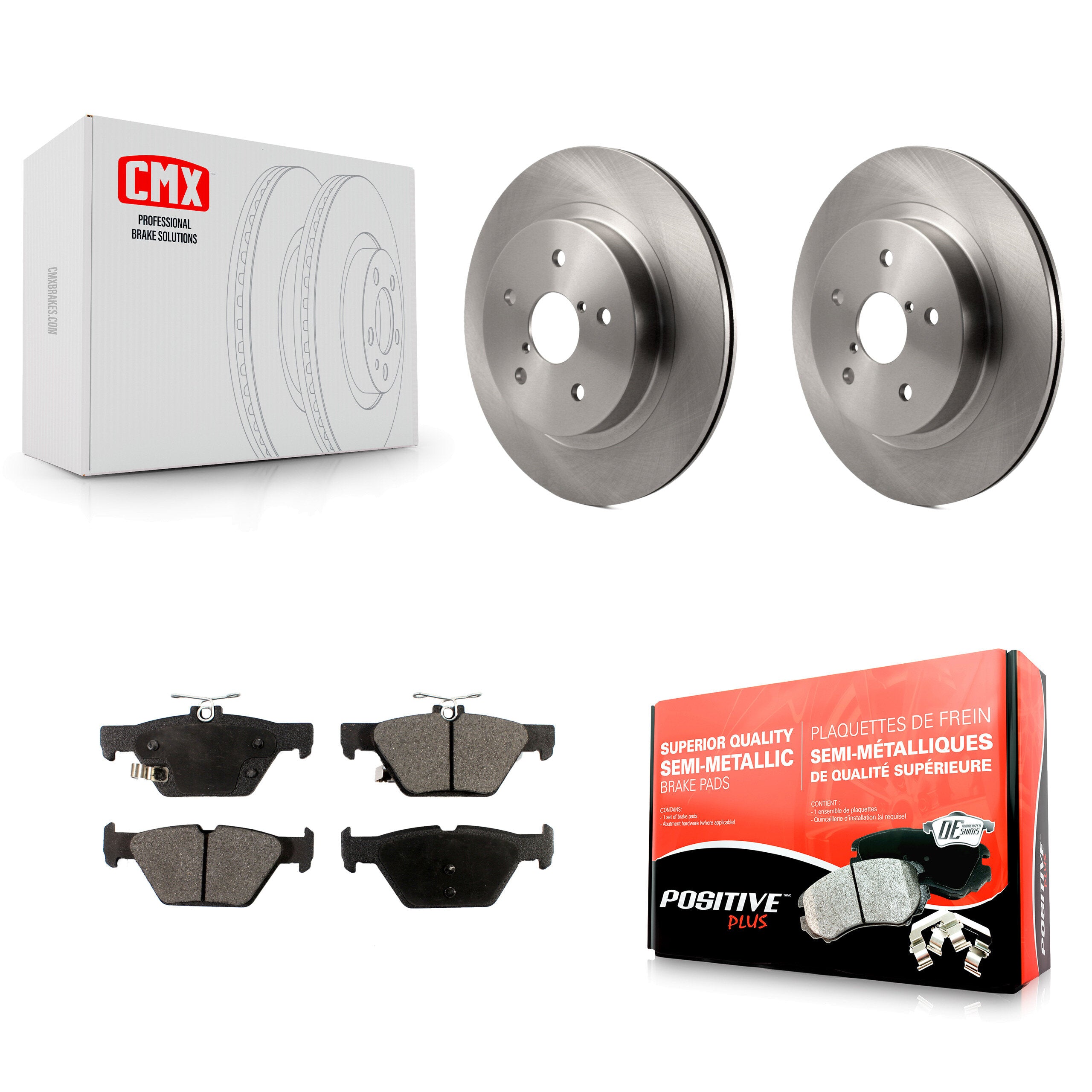 Transit Auto K8F-101962 Disc Brake Kit for 2015-2024 Subaru WRX, Subaru Legacy, Subaru Outback - Rear product image