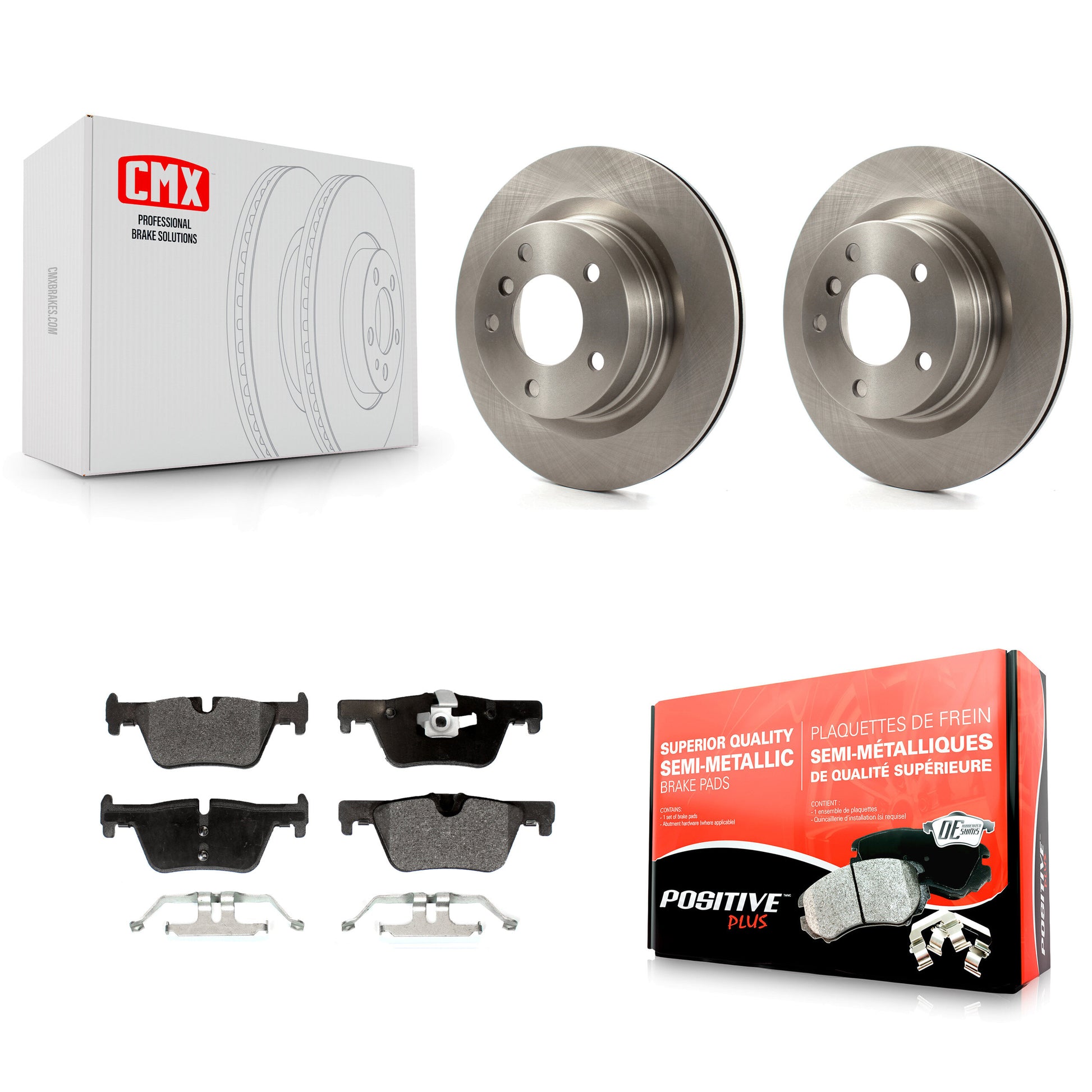 Transit Auto K8F-101967 Disc Brake Kit for 2012-2021 BMW 230i, BMW 230i xDrive, BMW 320i & more - Rear product image