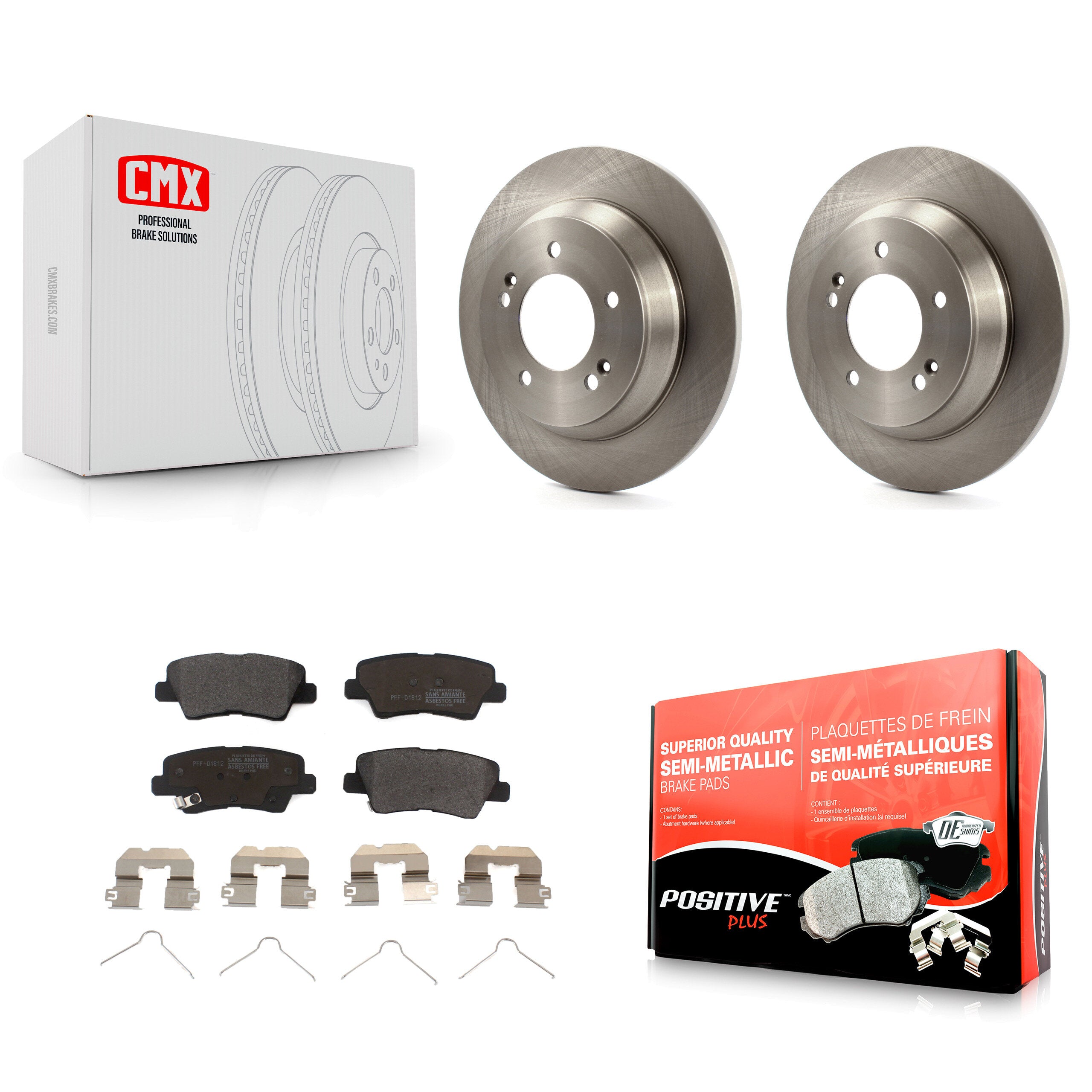 Transit Auto K8F-101974 Disc Brake Kit for 2014-2017 Kia Rondo - Rear product image