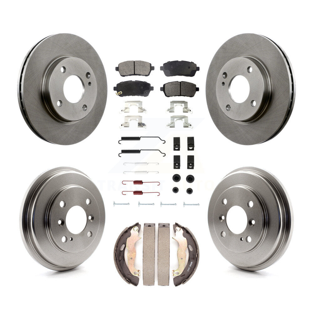 Transit Auto K8F-102040 Disc Brake Kit for 2011-2019 Ford Fiesta - Front and Rear product image