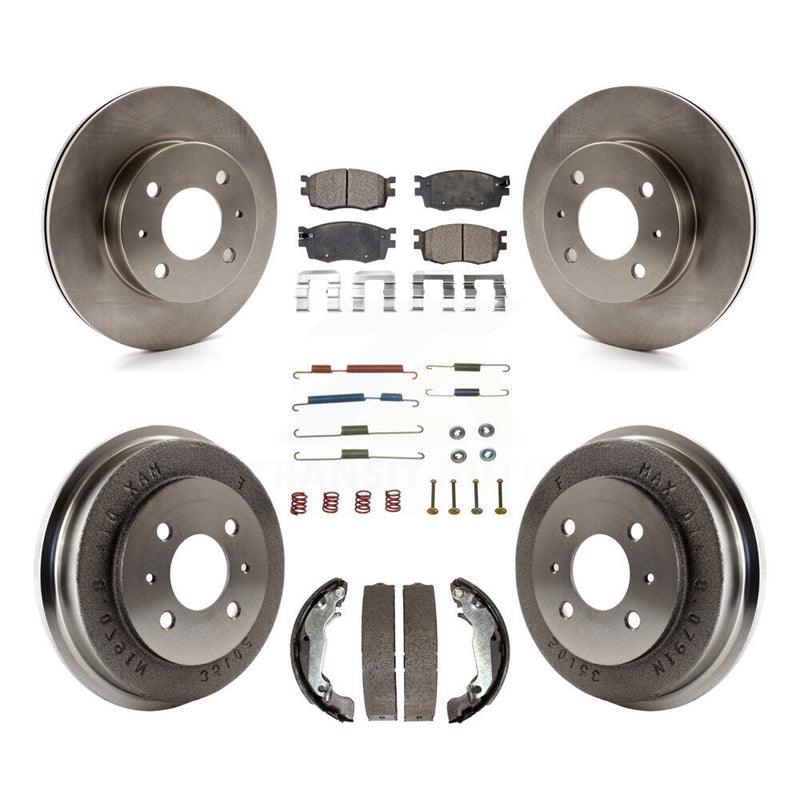 Transit Auto K8F-102128 Disc Brake Kit for 2006 Hyundai Accent - Front and Rear product image