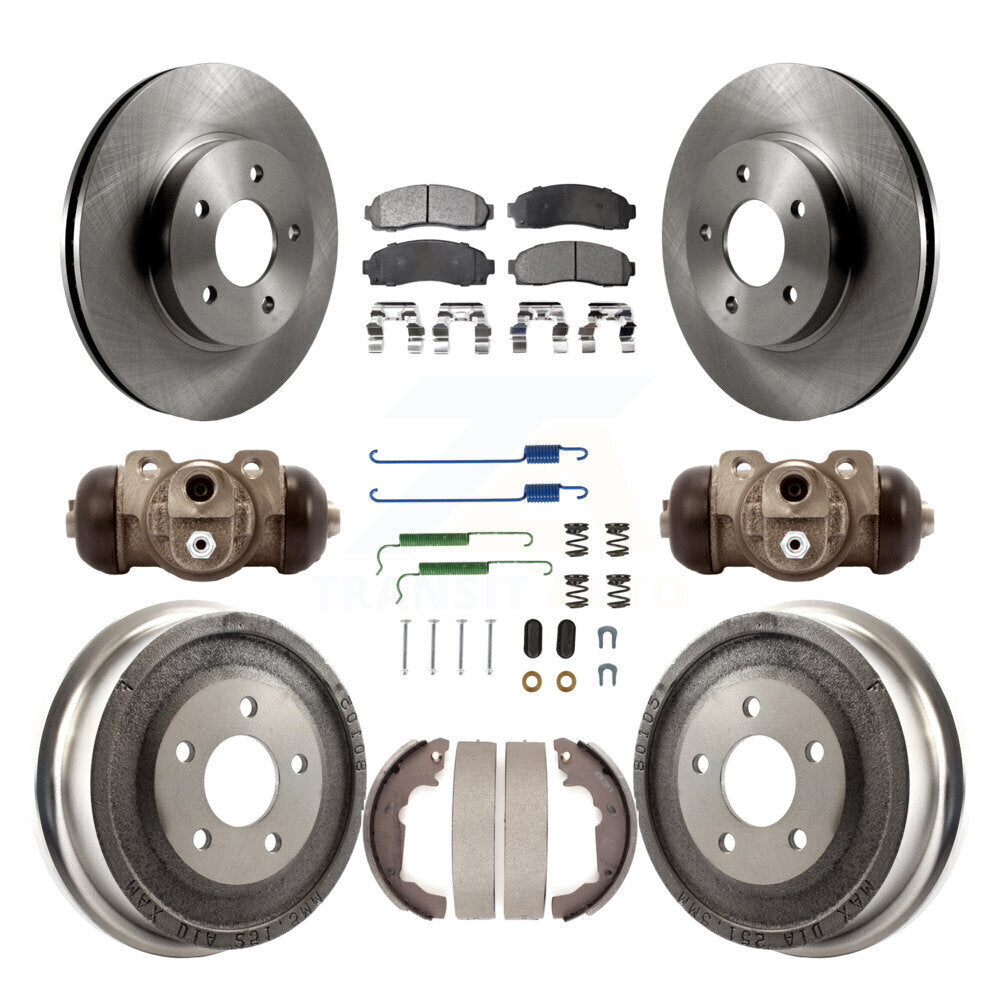 Transit Auto K8F-102188 Disc Brake Kit for 2003-2007 Pontiac Torrent, Chevrolet Equinox, Saturn Vue - Front and Rear product image