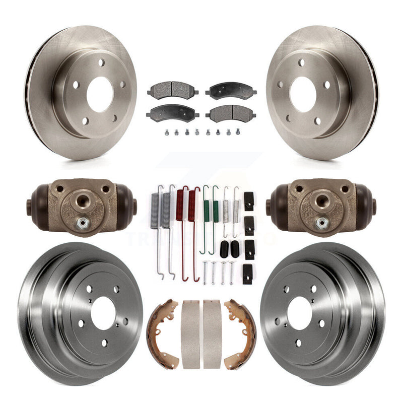 Transit Auto K8F-102205 Disc Brake Kit for 2005-2011 Ram Dakota, Dodge Dakota, Mitsubishi Raider - Front and Rear product image