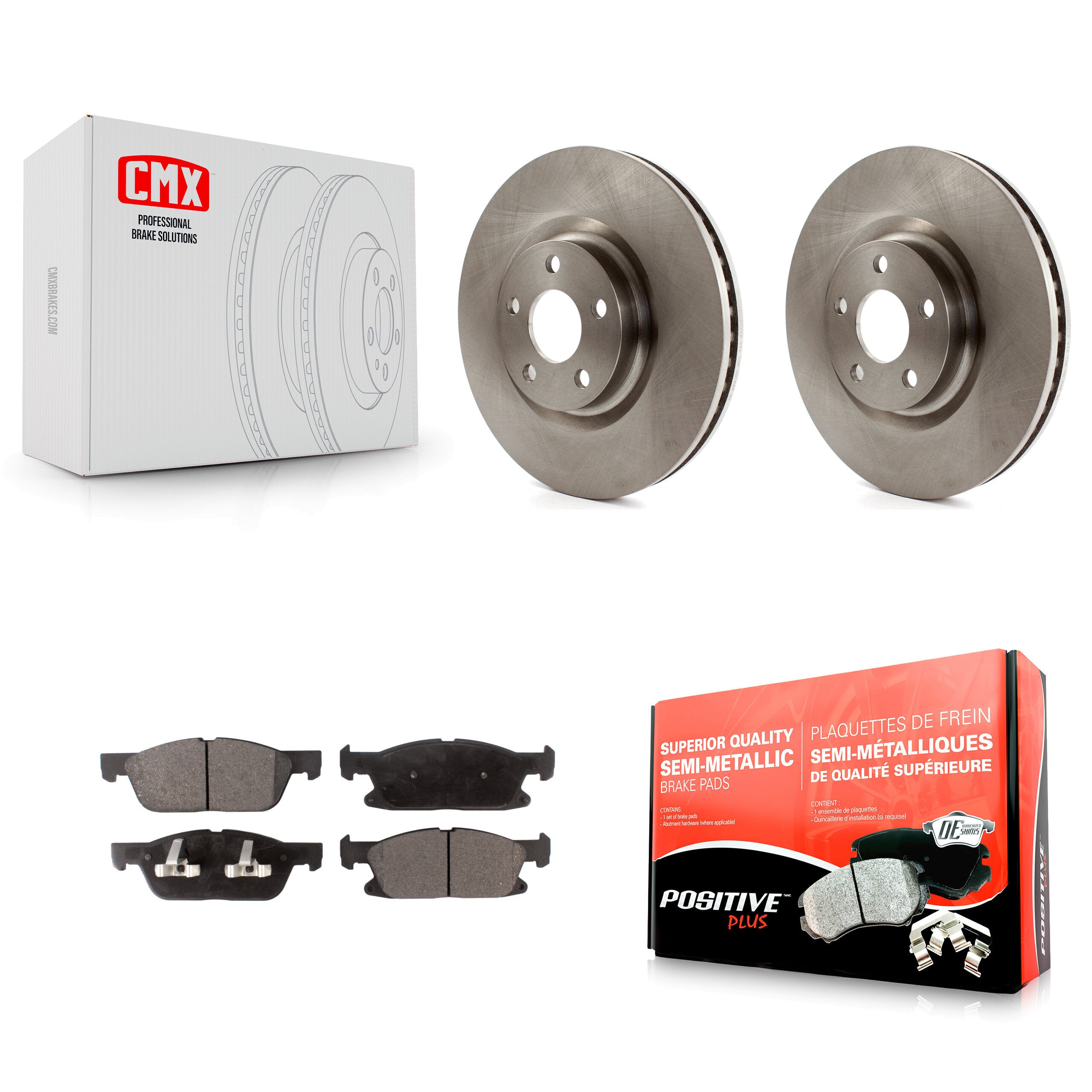 Transit Auto K8F-102244 Disc Brake Kit for 2015-2024 Ford Edge - Front product image