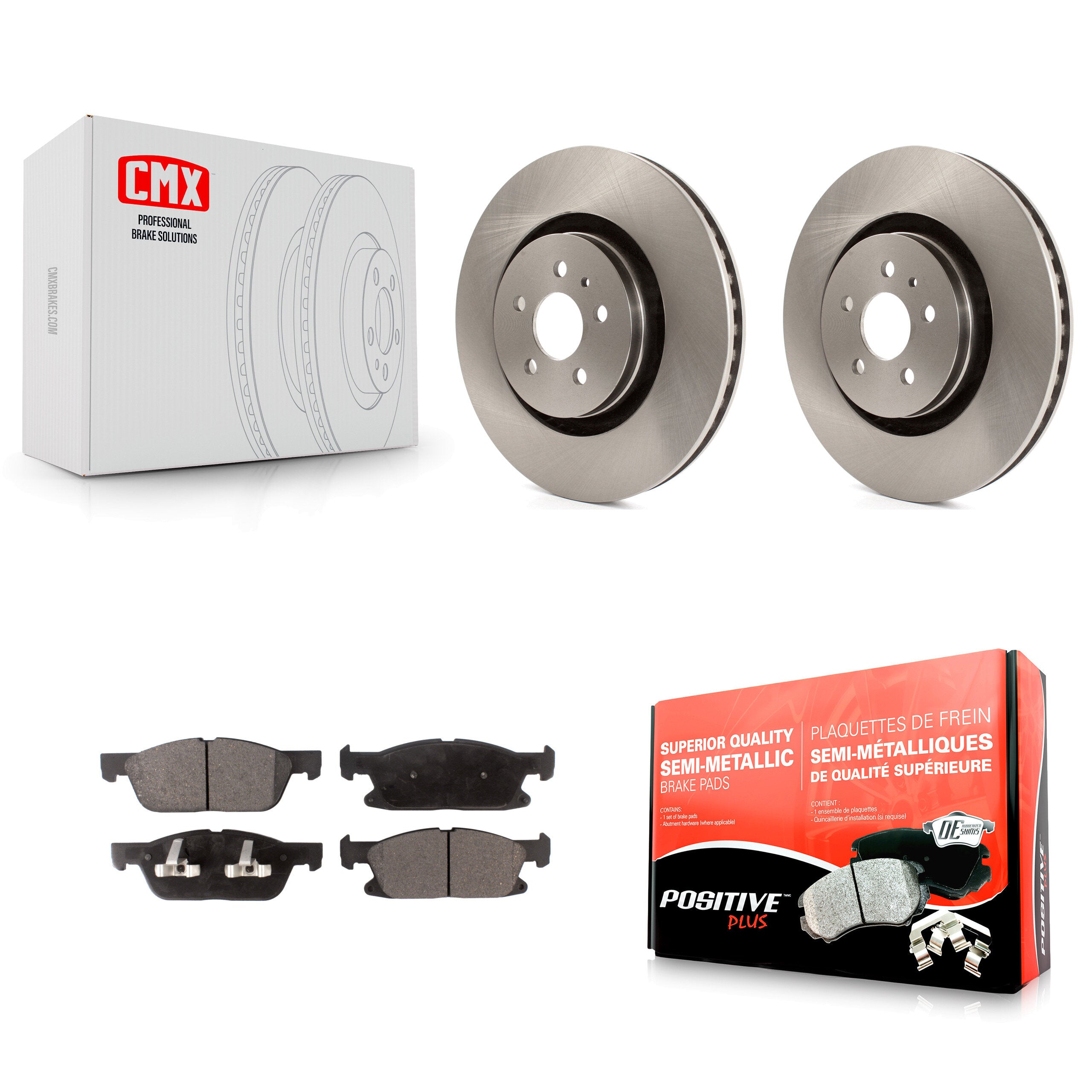 Transit Auto K8F-102245 Disc Brake Kit for 2015-2023 Ford Edge, Lincoln Nautilus, Lincoln MKX - Front product image