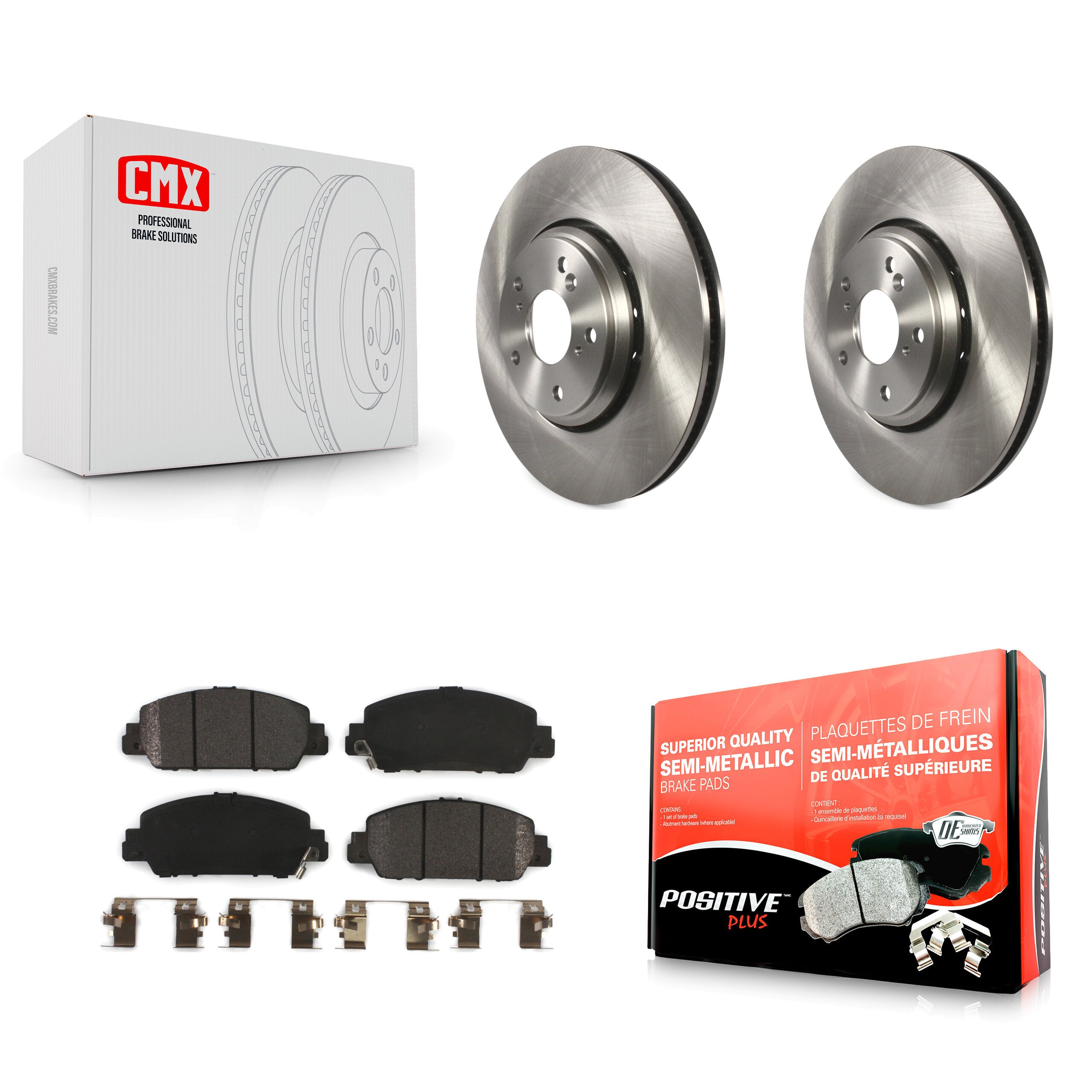 Transit Auto K8F-102250 Disc Brake Kit for 2017 Honda Accord - Front product image