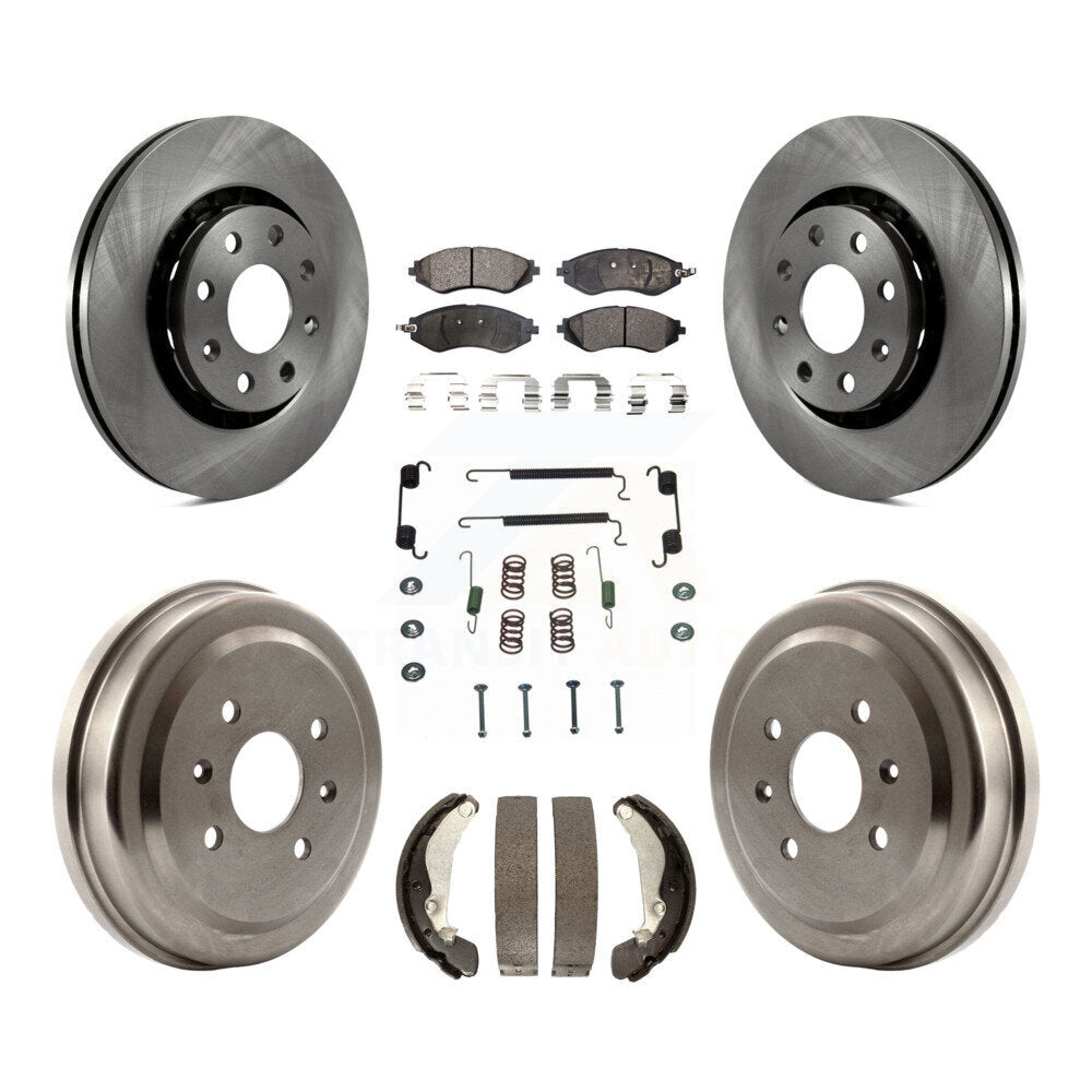 Transit Auto K8F-102271 Disc Brake Kit for 2004-2015 Chevrolet Spark, Pontiac G3, Pontiac G3 Wave & more - Front and Rear product image