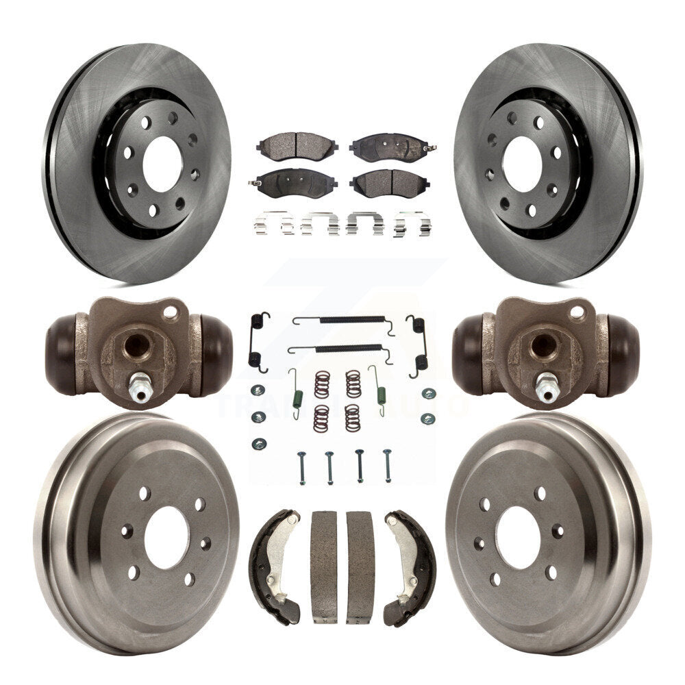 Transit Auto K8F-102407 Disc Brake Kit for 2004-2015 Chevrolet Spark, Pontiac G3, Pontiac G3 Wave & more - Front and Rear product image