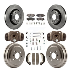 Transit Auto K8F-102407 Disc Brake Kit for 2004-2015 Chevrolet Spark, Pontiac G3, Pontiac G3 Wave & more - Front and Rear product image