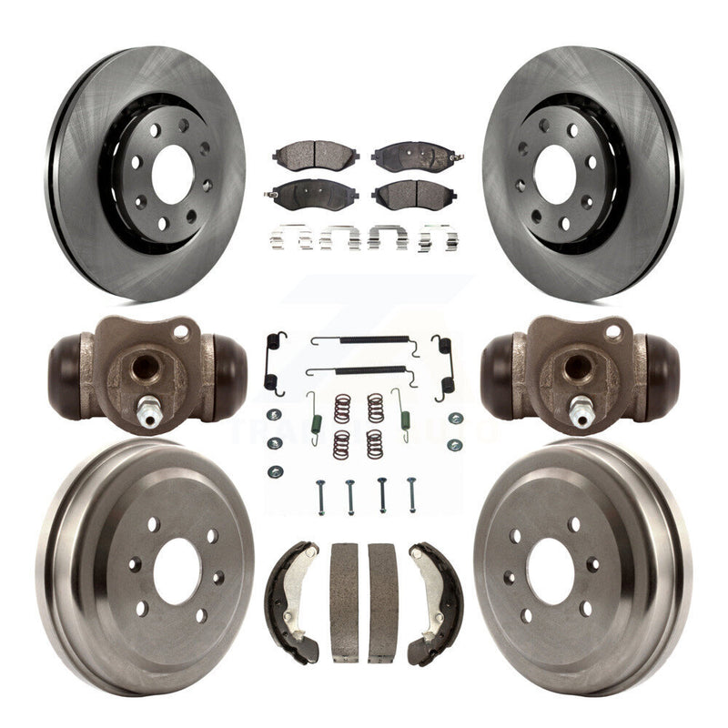 Transit Auto K8F-102407 Disc Brake Kit for 2004-2015 Chevrolet Spark, Pontiac G3, Pontiac G3 Wave & more - Front and Rear product image