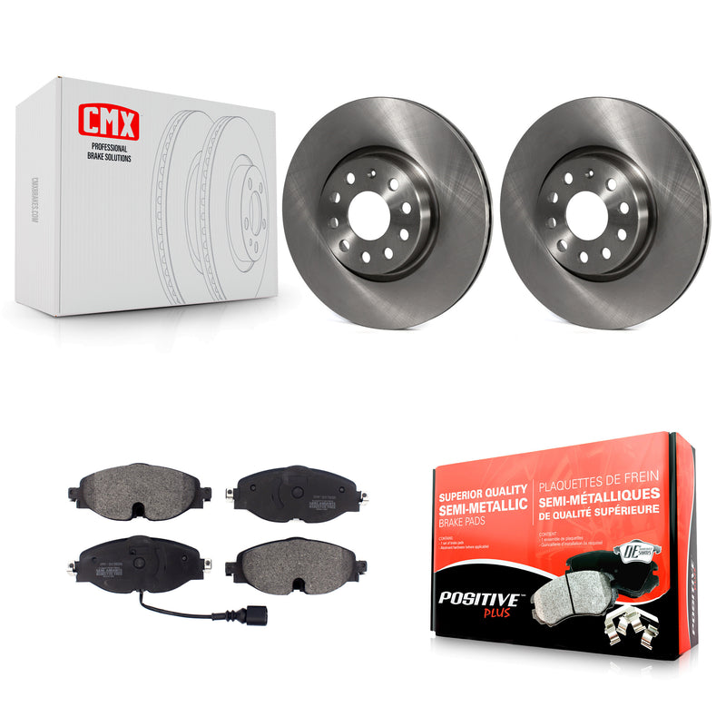 Transit Auto K8F-102495 Disc Brake Kit for 2015-2023 Volkswagen Taos, Volkswagen Passat, Audi TT Quattro & more - Front product image