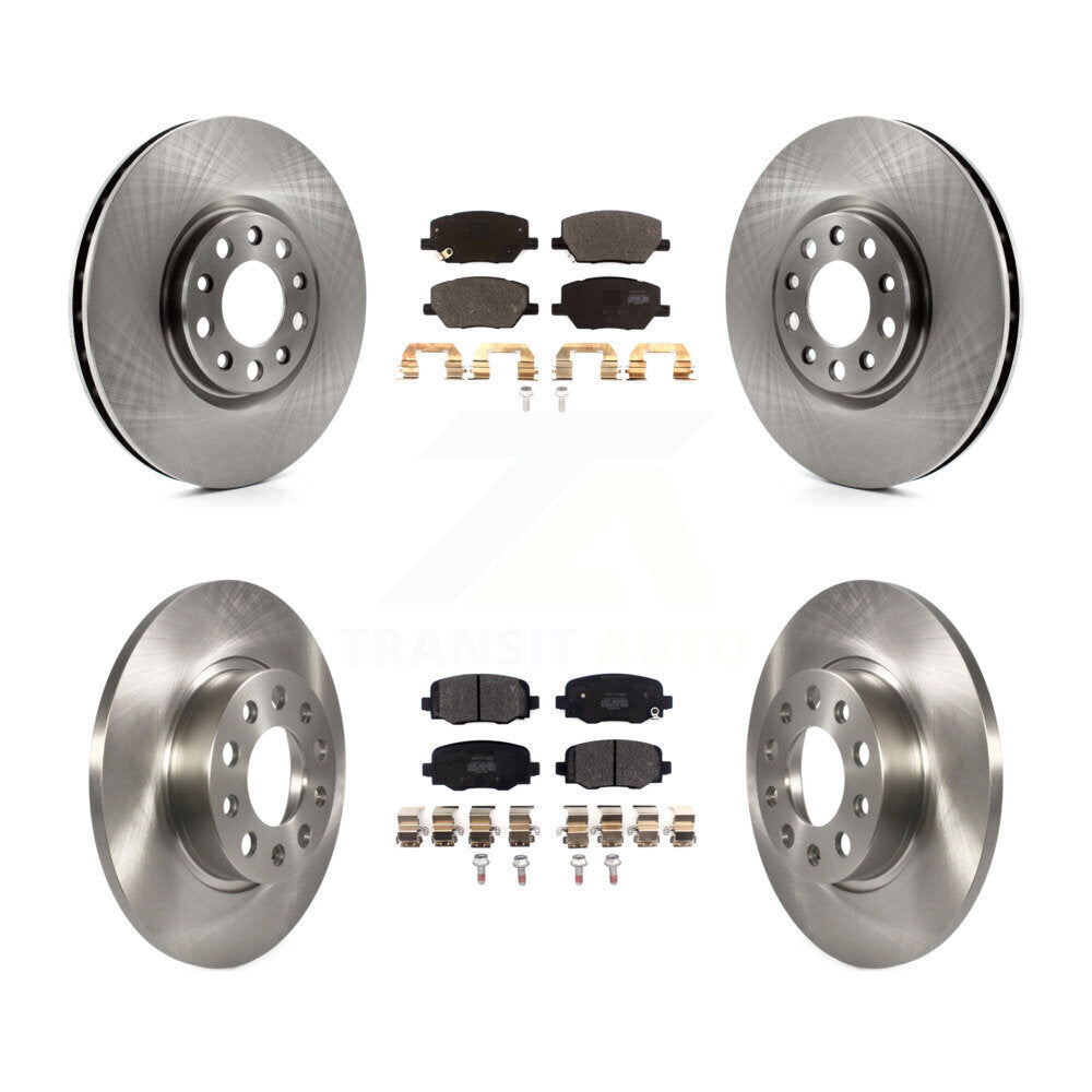 Transit Auto K8F-102554 Disc Brake Kit for 2015-2022 Fiat 500X, Jeep Renegade - Front and Rear product image