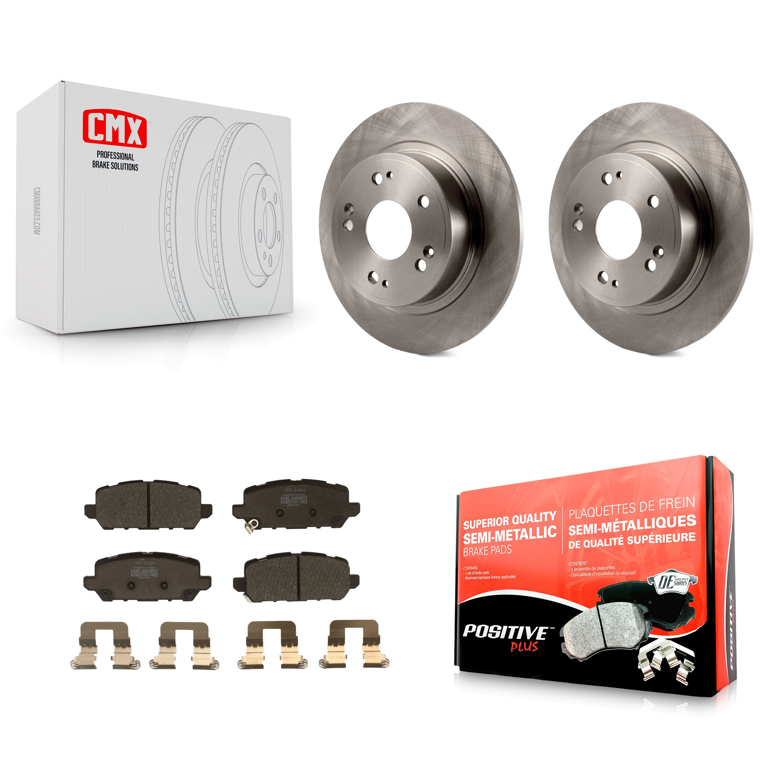 Transit Auto K8F-102597 Disc Brake Kit for 2016-2022 Honda HR-V - Rear product image