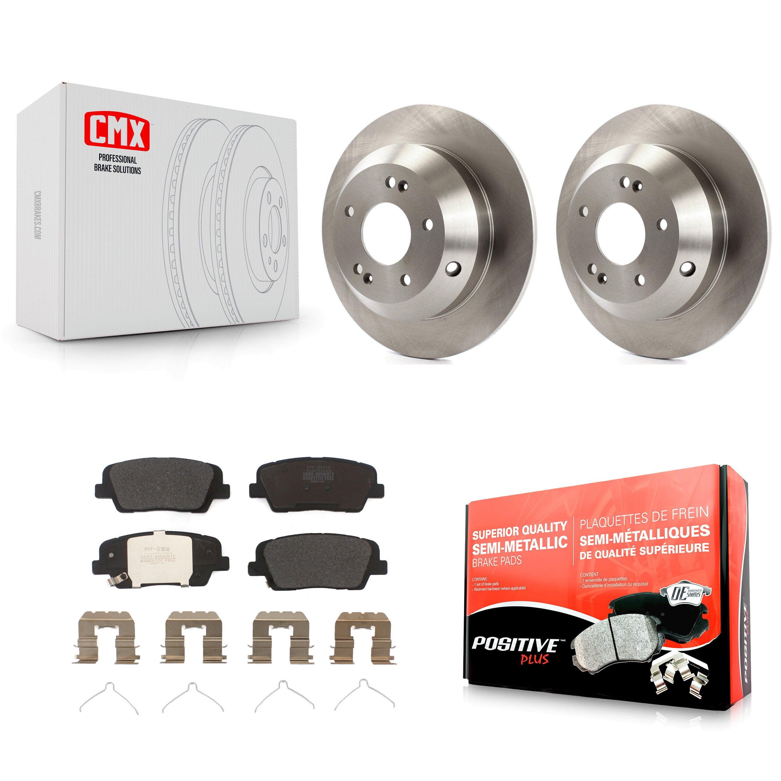 Transit Auto K8F-102633 Disc Brake Kit for 2014-2015 Kia Sorento - Rear product image