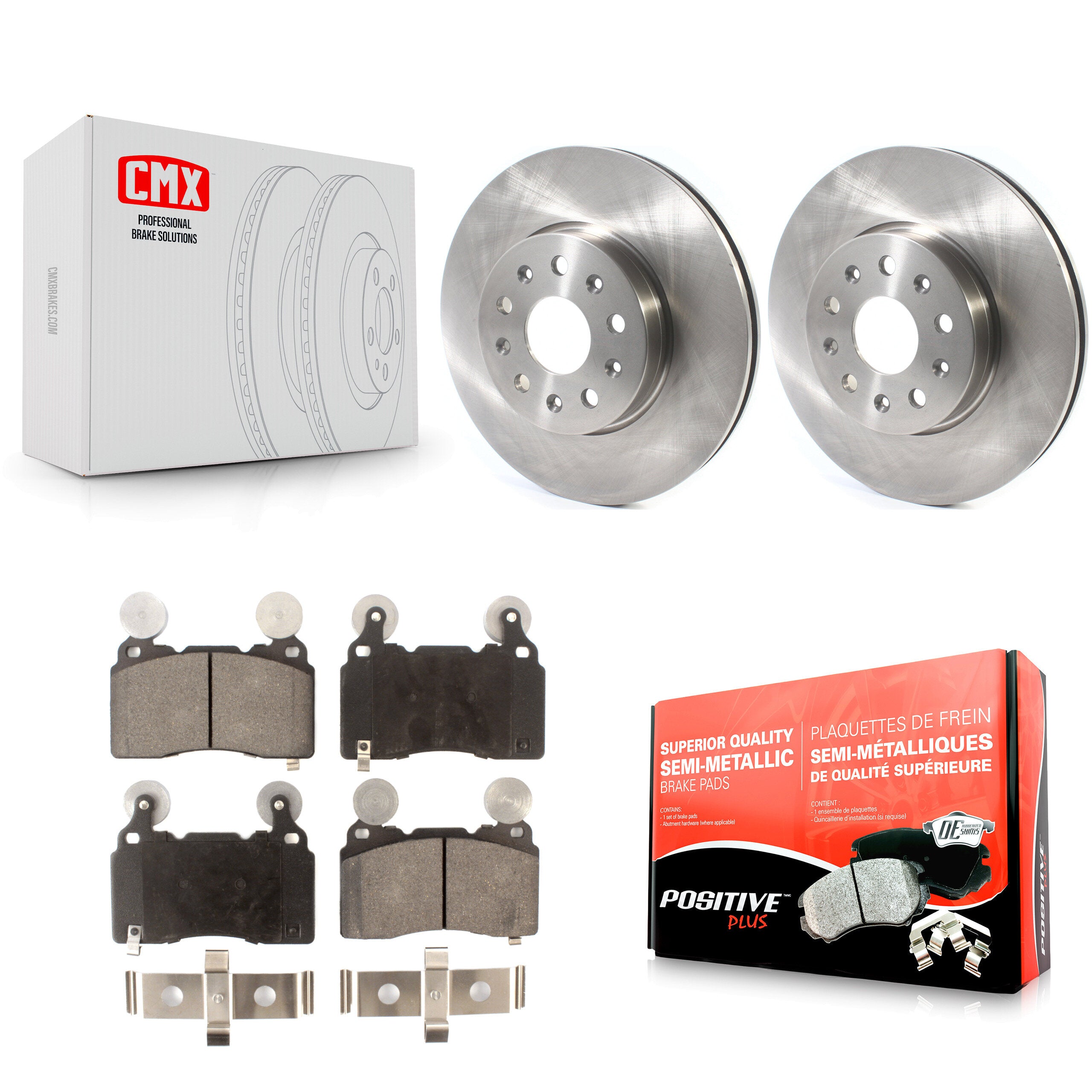 Transit Auto K8F-102646 Disc Brake Kit for 2016-2019 Cadillac CTS, Chevrolet Camaro - Front product image