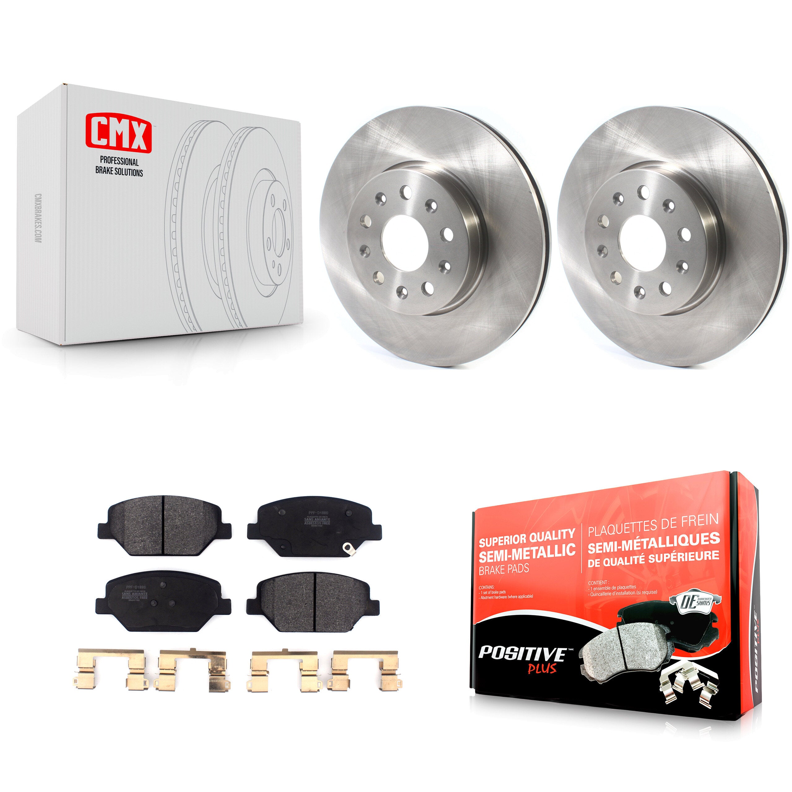 Transit Auto K8F-102647 Disc Brake Kit for 2016-2020 Chevrolet Camaro - Front product image