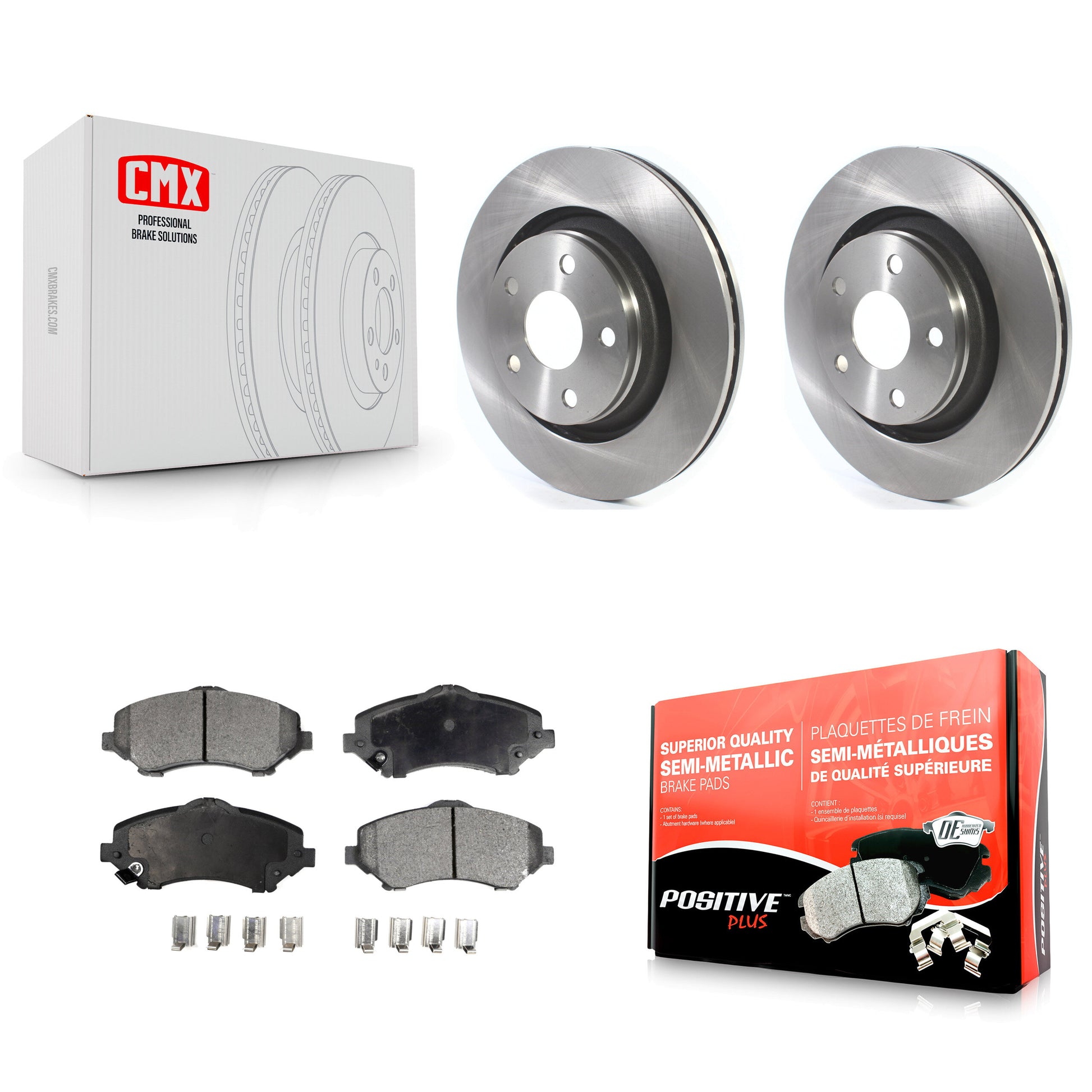 Transit Auto K8F-102655 Disc Brake Kit for 2013-2017 Jeep Wrangler - Front product image