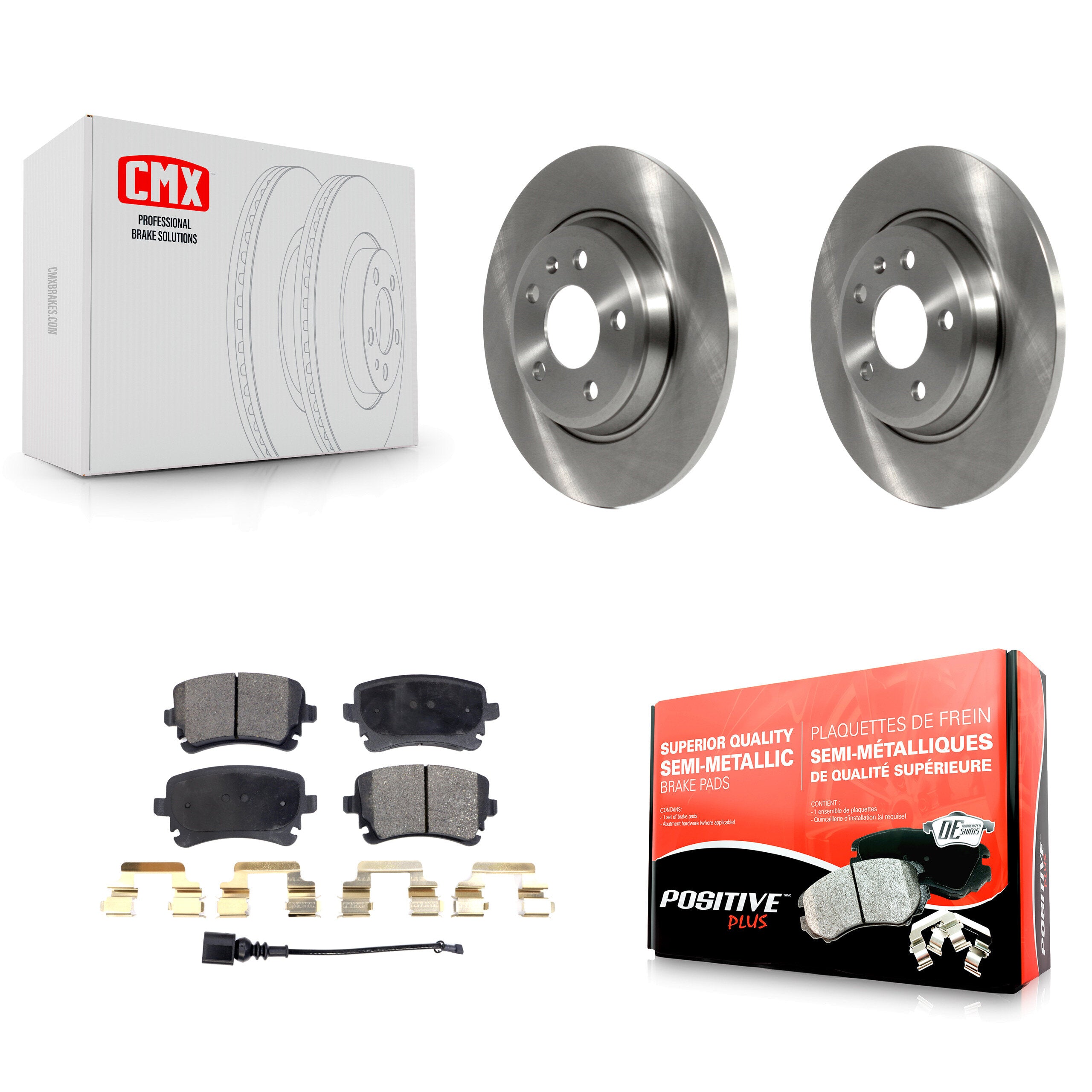 Transit Auto K8F-102793 Disc Brake Kit for 2013-2016 Audi Q5, Audi A4 allroad - Rear product image