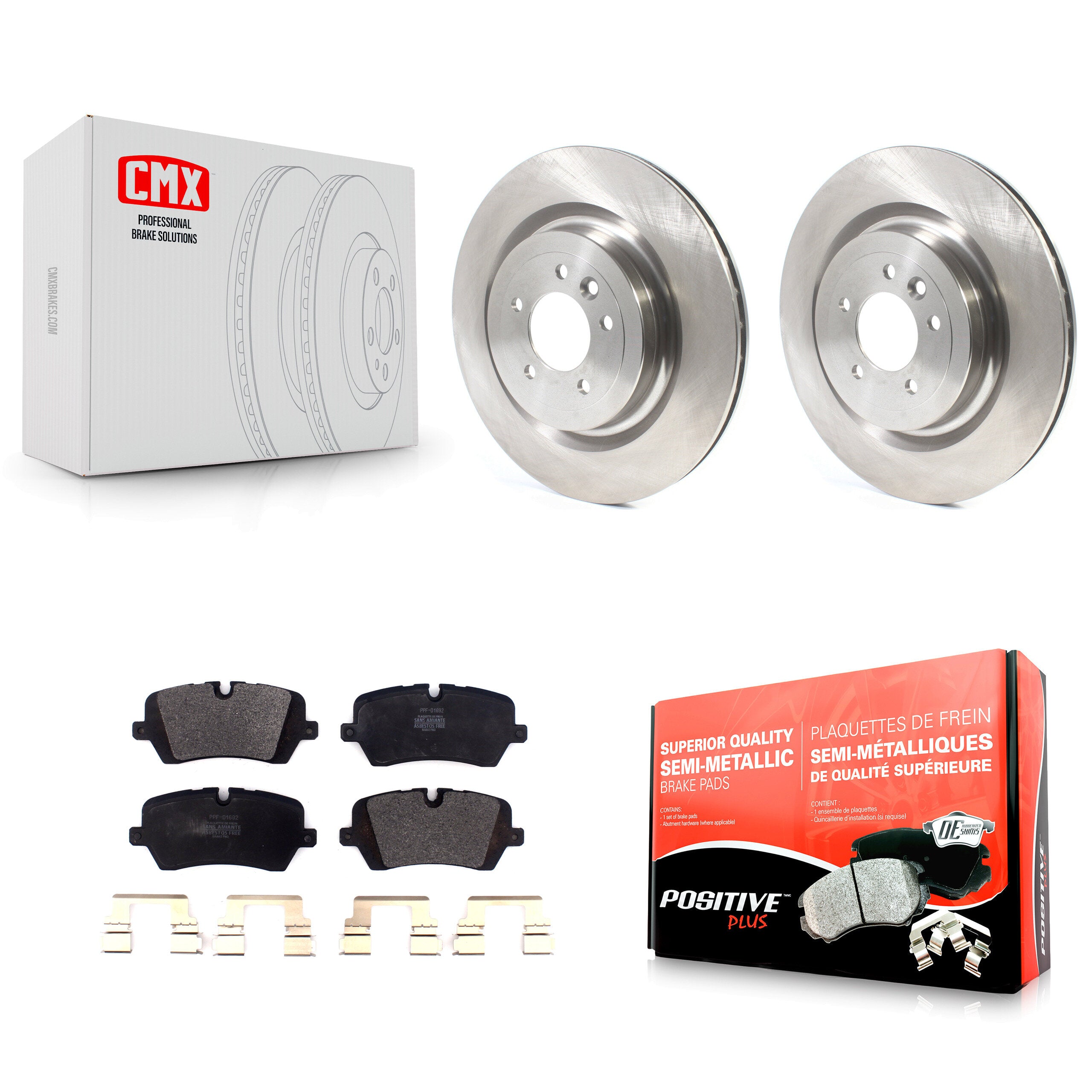 Transit Auto K8F-102798 Disc Brake Kit for 2013-2024 Land Rover Defender 110, Land Rover Defender 90, Land Rover Discovery & more - Rear product image
