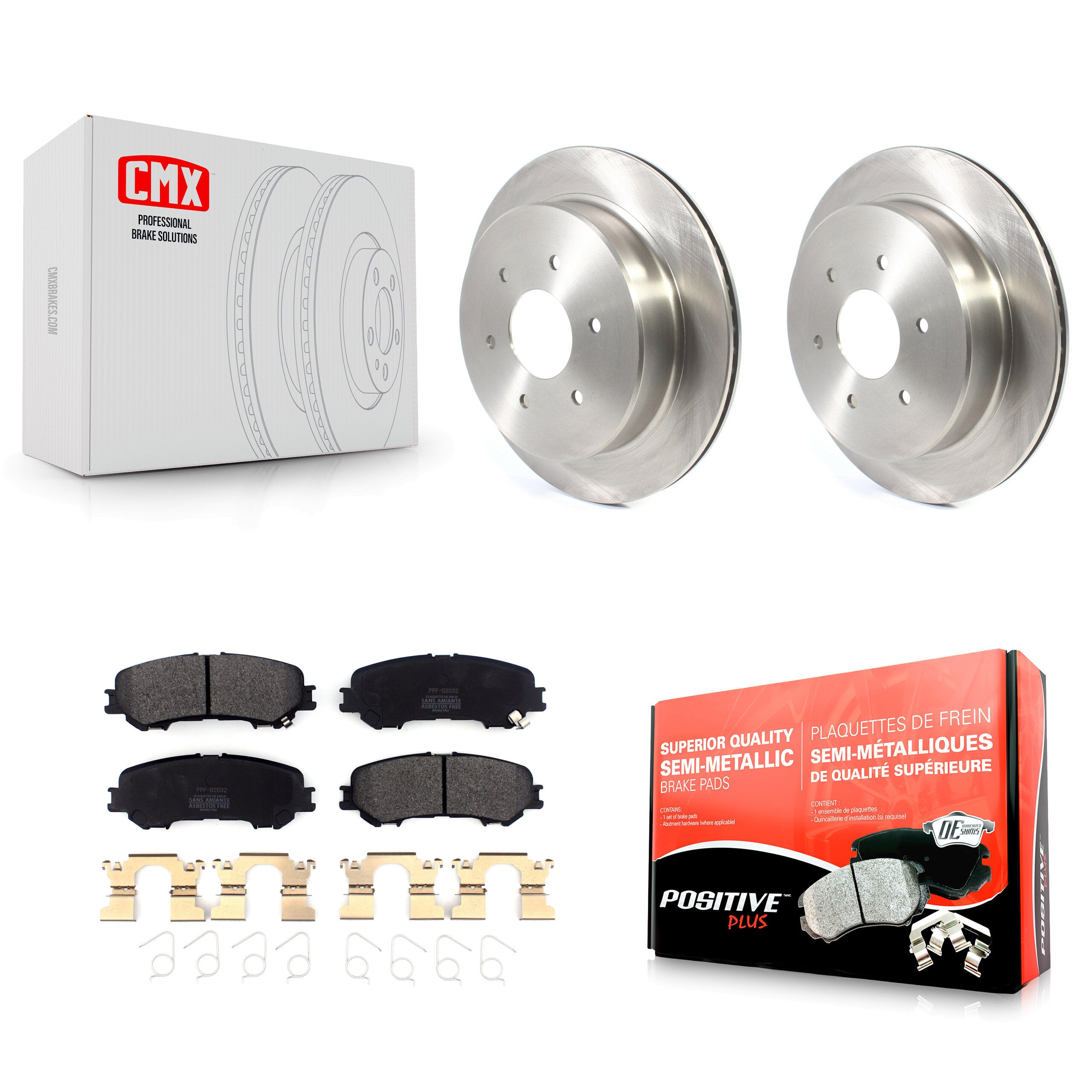 Transit Auto K8F-102802 Disc Brake Kit for 2017-2023 Nissan TITAN - Rear product image