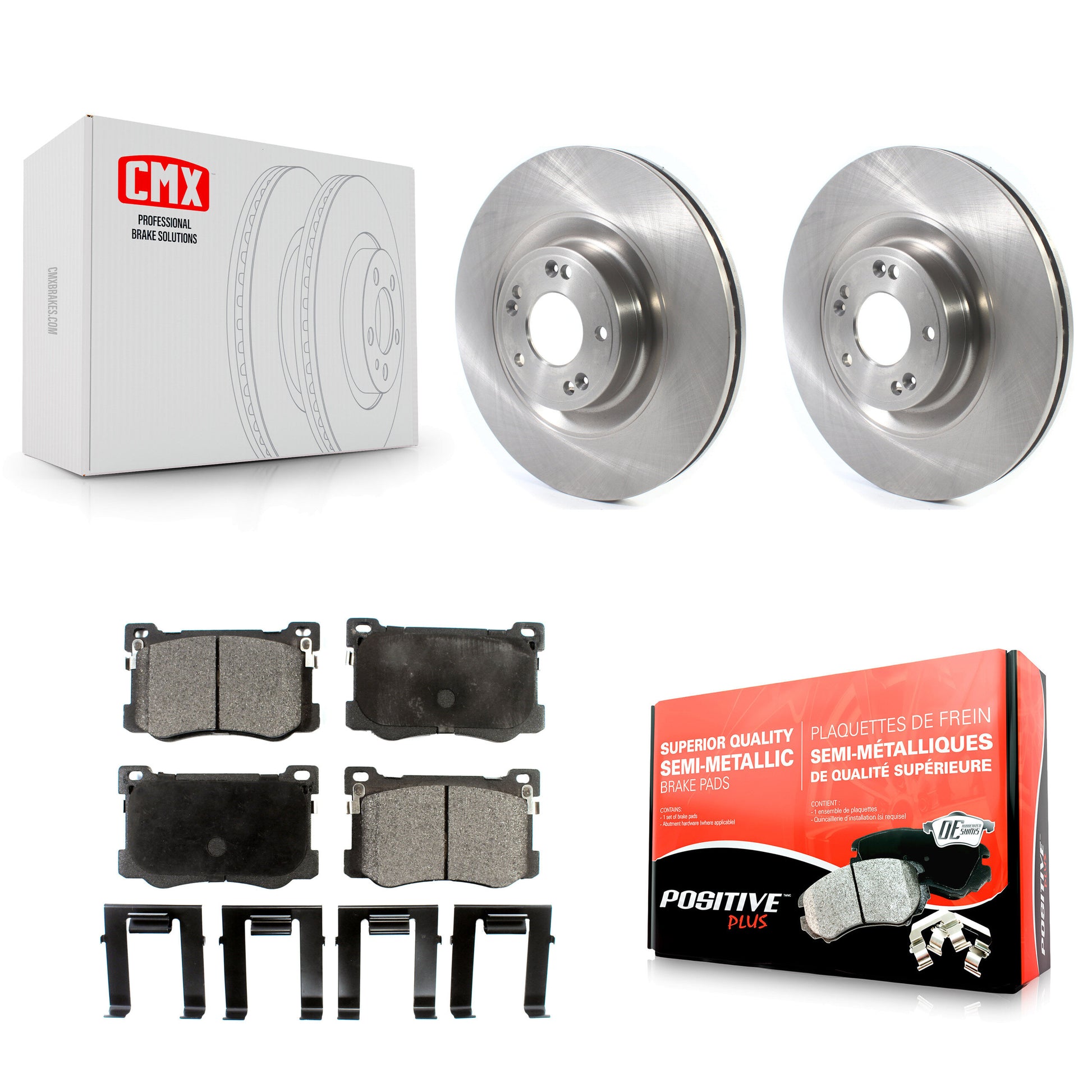 Transit Auto K8F-102836 Disc Brake Kit for 2015-2017 Genesis G80, Kia K900, Hyundai Genesis - Front product image