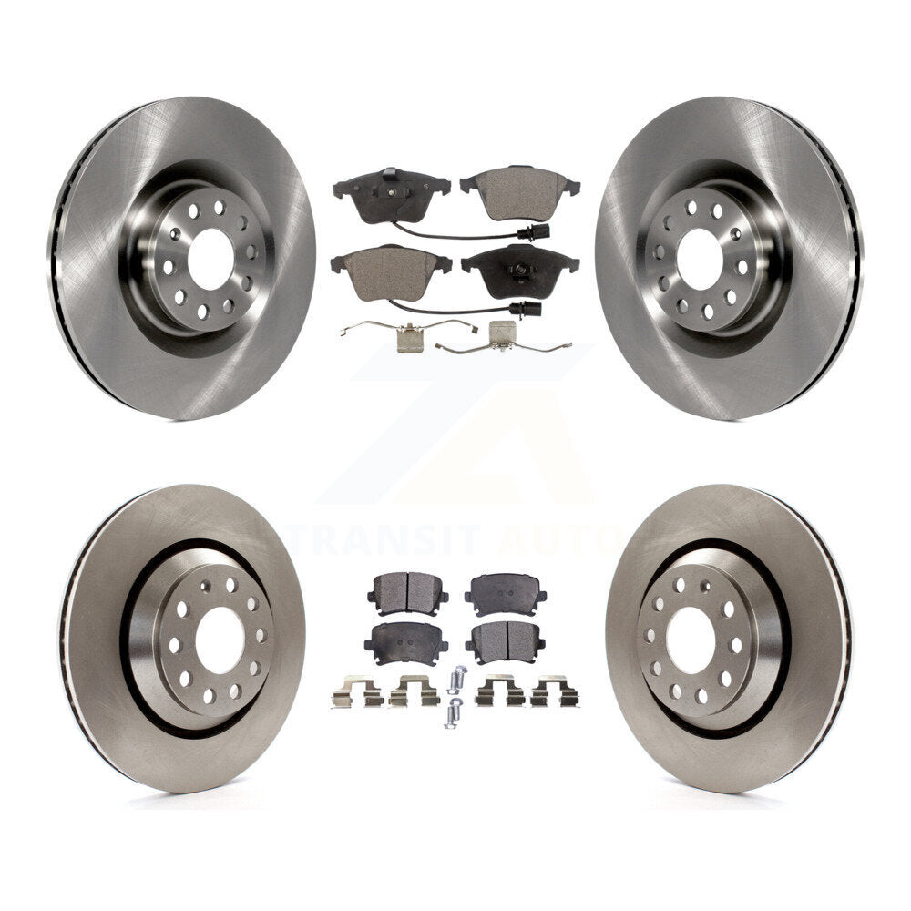 Transit Auto K8F-102844 Disc Brake Kit for 2006-2013 Volkswagen CC, Volkswagen Golf R, Volkswagen Passat CC & more - Front and Rear product image