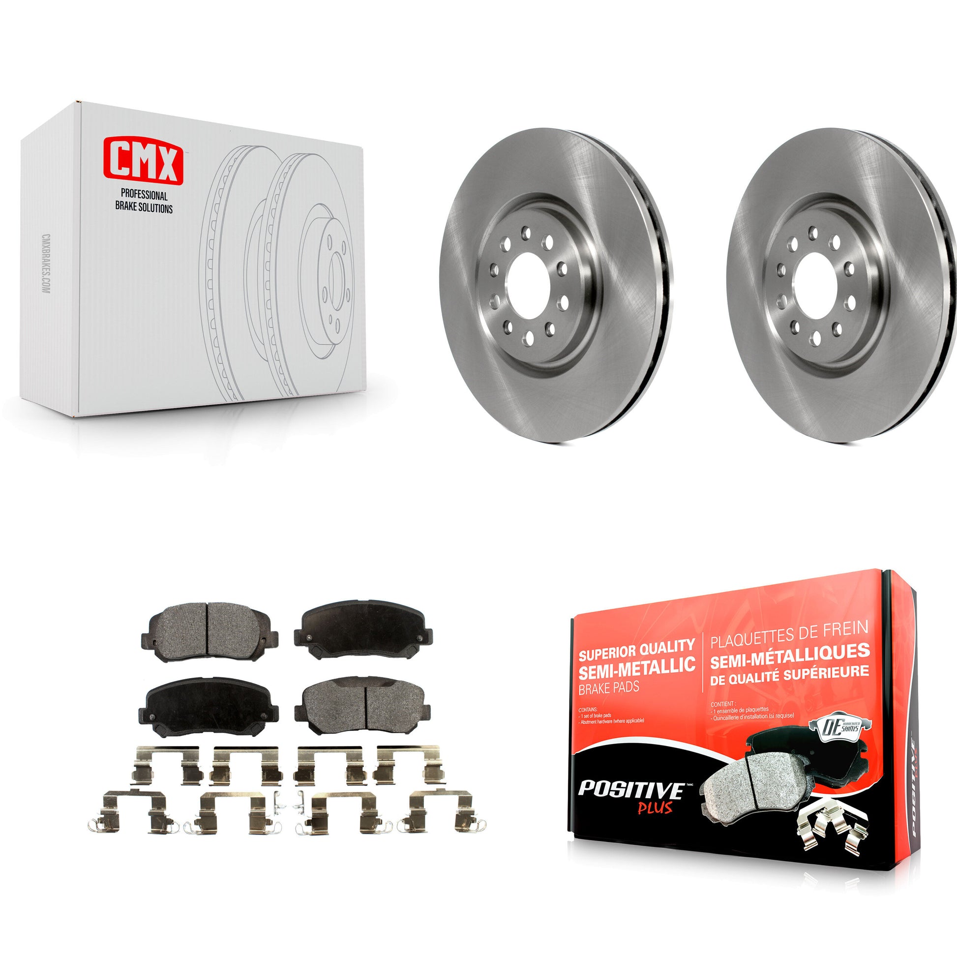Transit Auto K8F-102860 Disc Brake Kit for 2014-2017 Jeep Cherokee - Front product image