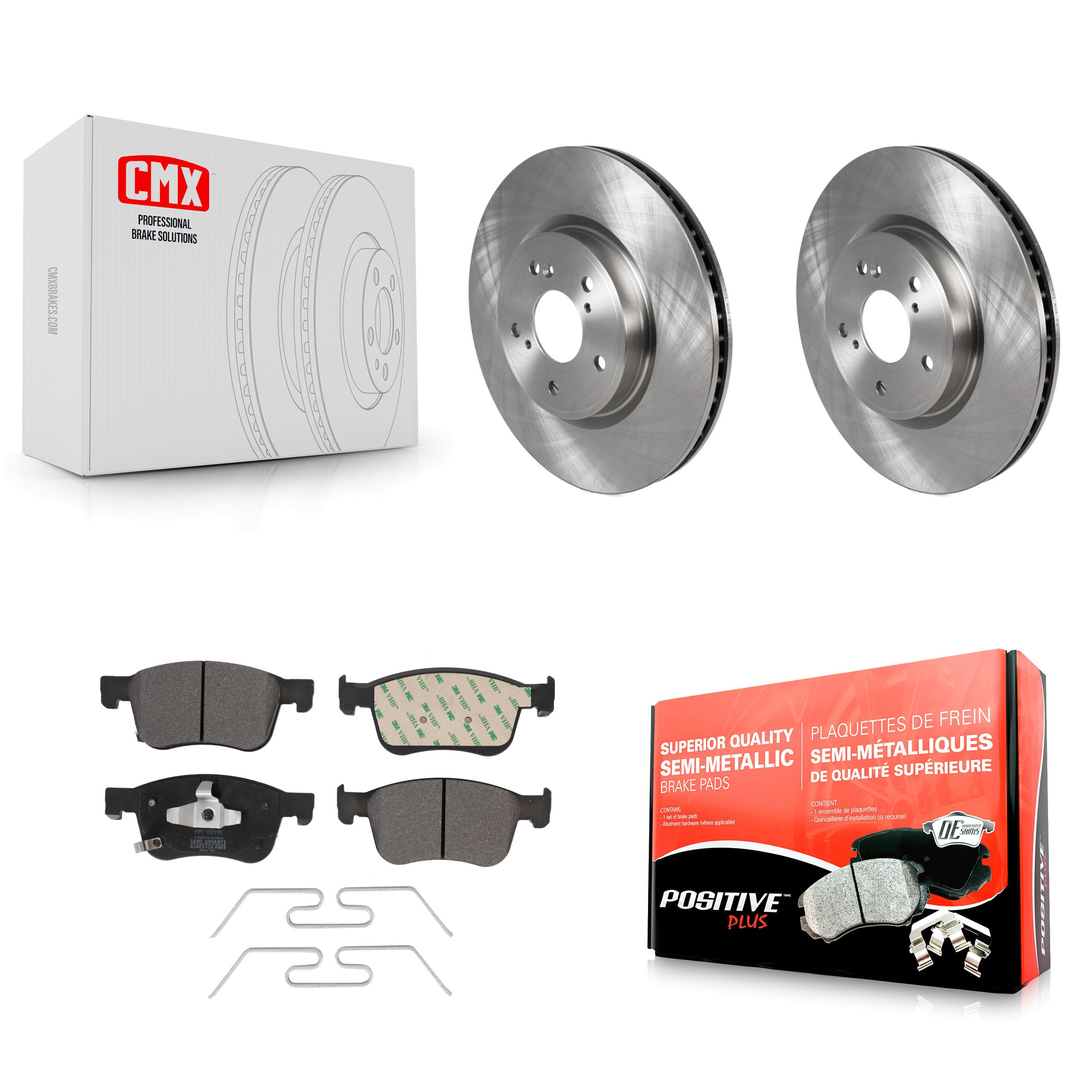 Transit Auto K8F-102863 Disc Brake Kit for 2018-2024 Acura Integra, Honda Accord, Honda Civic - Front product image