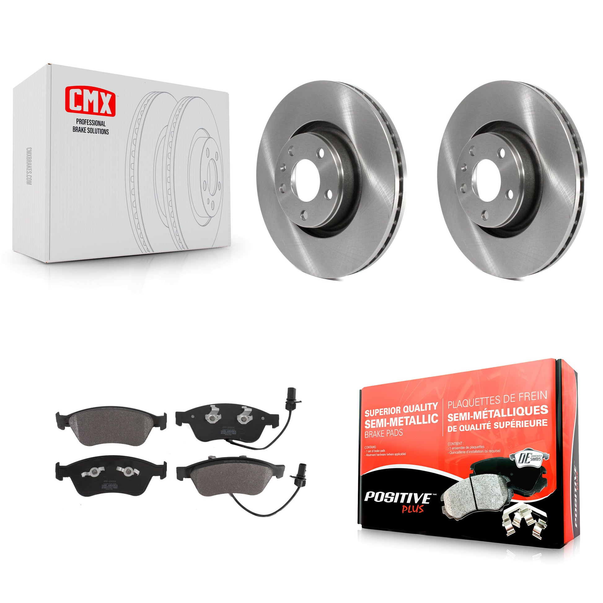 Transit Auto K8F-103057 Disc Brake Kit for 2005 Audi A8 Quattro - Front product image