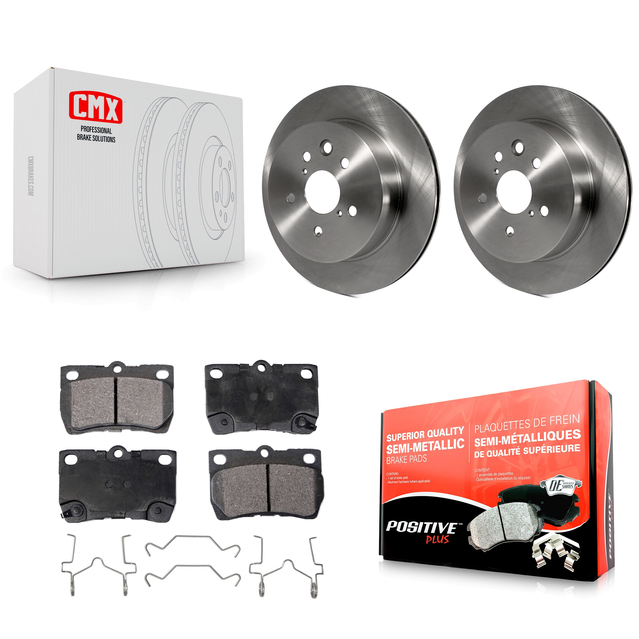 Transit Auto K8F-103105 Disc Brake Kit for 2006-2013 Lexus IS350, Lexus IS250, Lexus GS460 & more - Rear product image