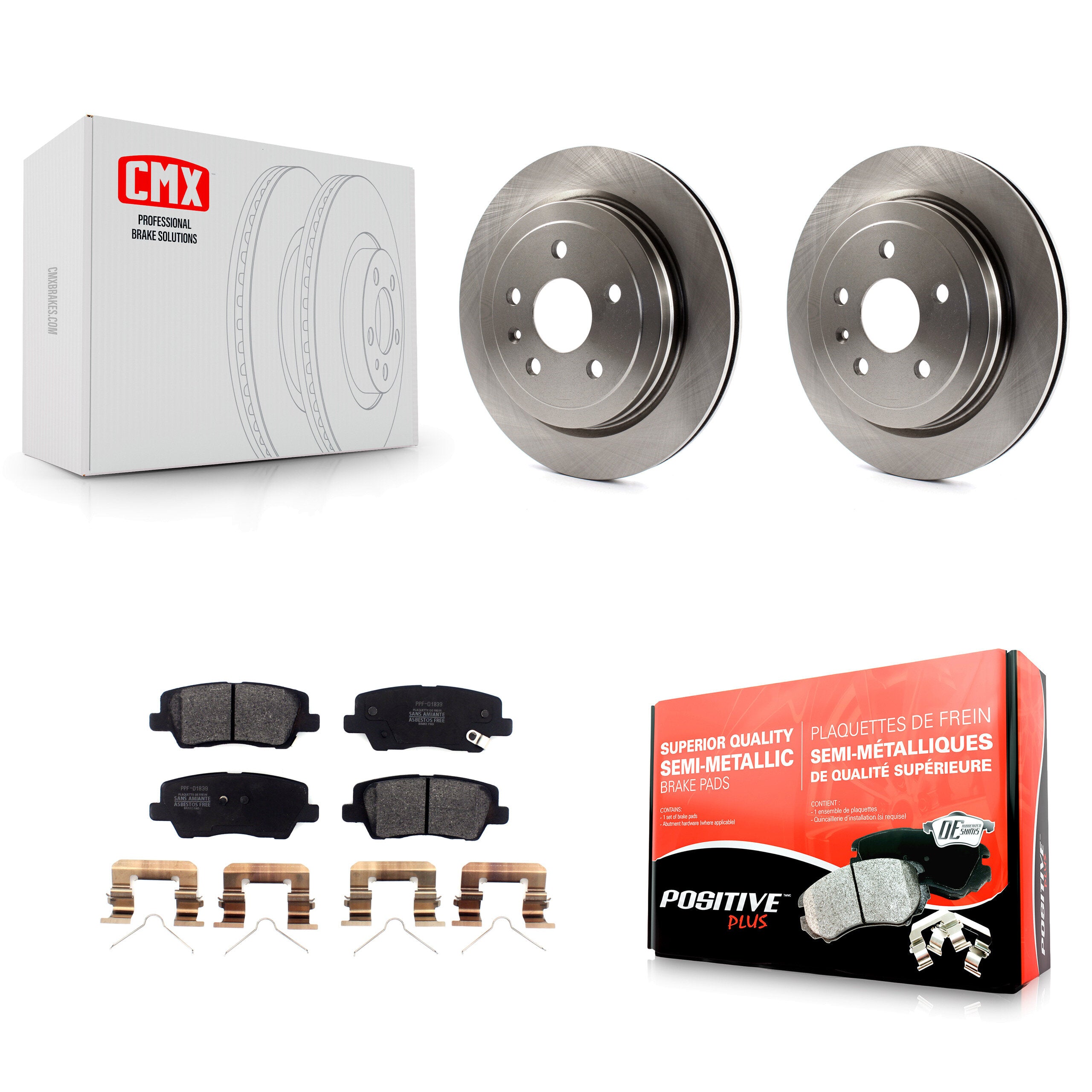 Transit Auto K8F-103106 Disc Brake Kit for 2016-2019 Cadillac CTS - Rear product image
