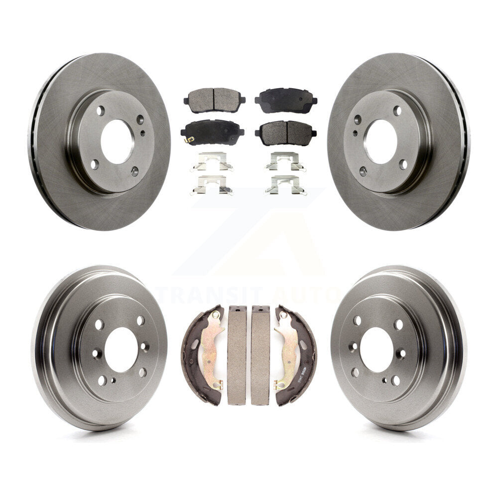 Transit Auto K8F-103175 Disc Brake Kit for 2011-2019 Ford Fiesta - Front and Rear product image
