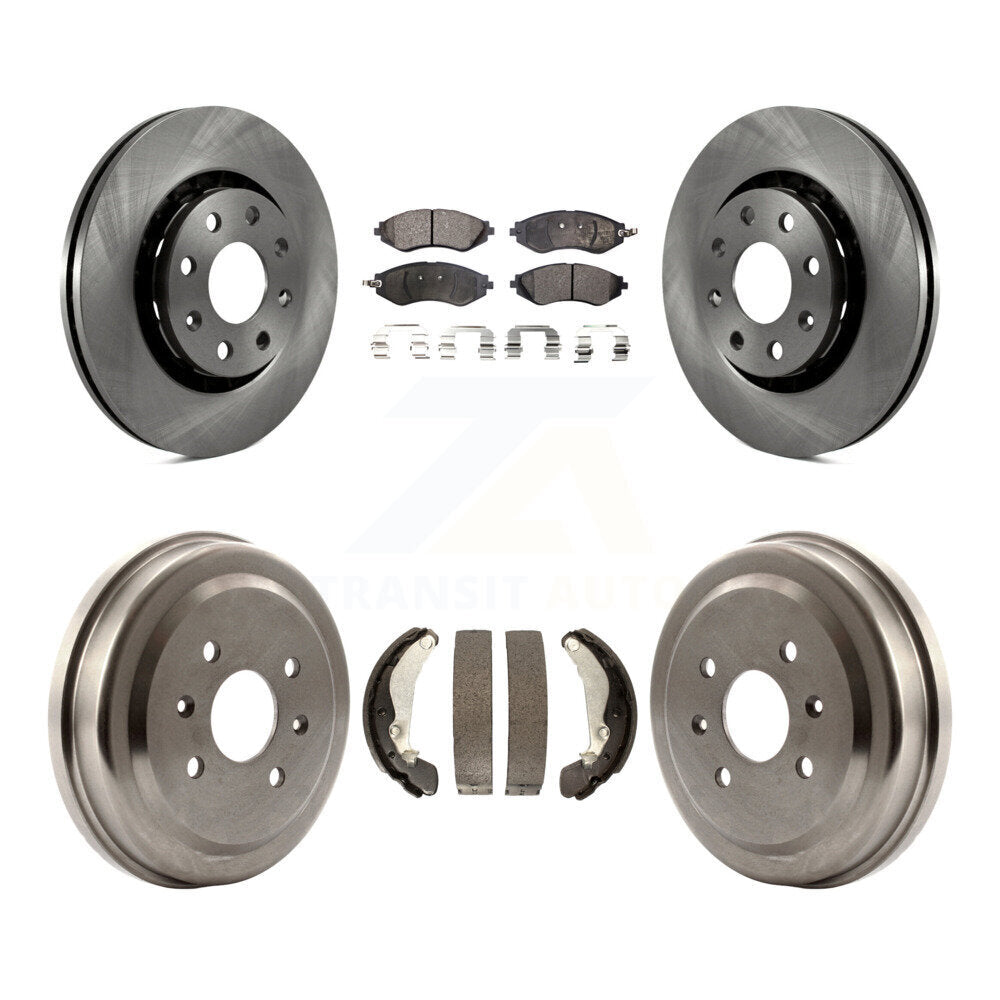 Transit Auto K8F-103212 Disc Brake Kit for 2004-2015 Chevrolet Spark, Pontiac G3, Pontiac G3 Wave & more - Front and Rear product image