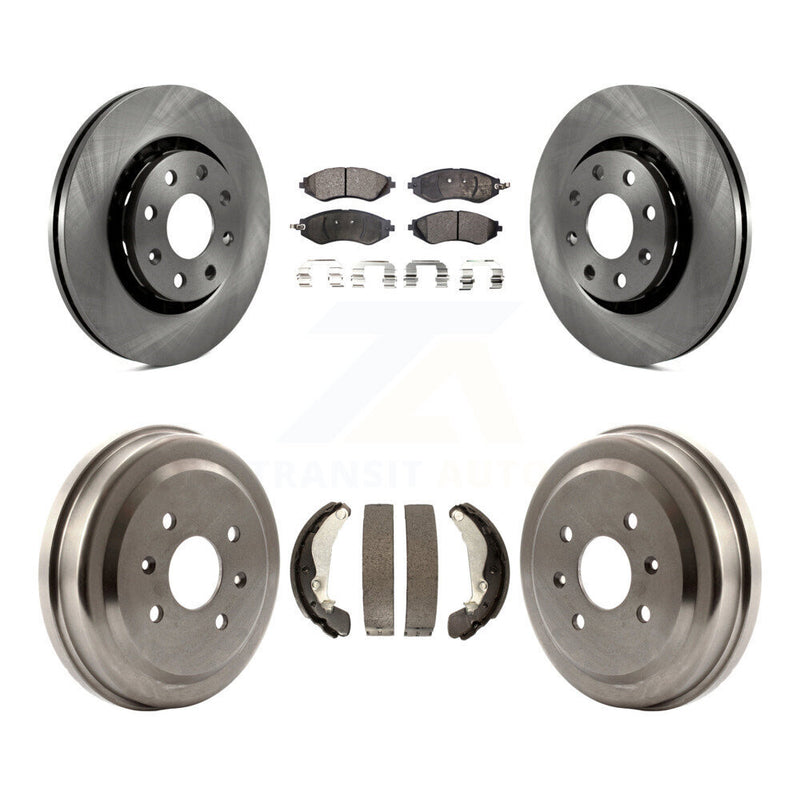 Transit Auto K8F-103212 Disc Brake Kit for 2004-2015 Chevrolet Spark, Pontiac G3, Pontiac G3 Wave & more - Front and Rear product image
