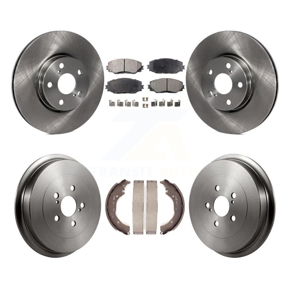 Transit Auto K8F-103304 Disc Brake Kit for 2009-2019 Toyota Corolla - Front and Rear product image