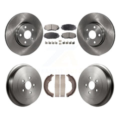 Transit Auto K8F-103304 Disc Brake Kit for 2009-2019 Toyota Corolla - Front and Rear product image